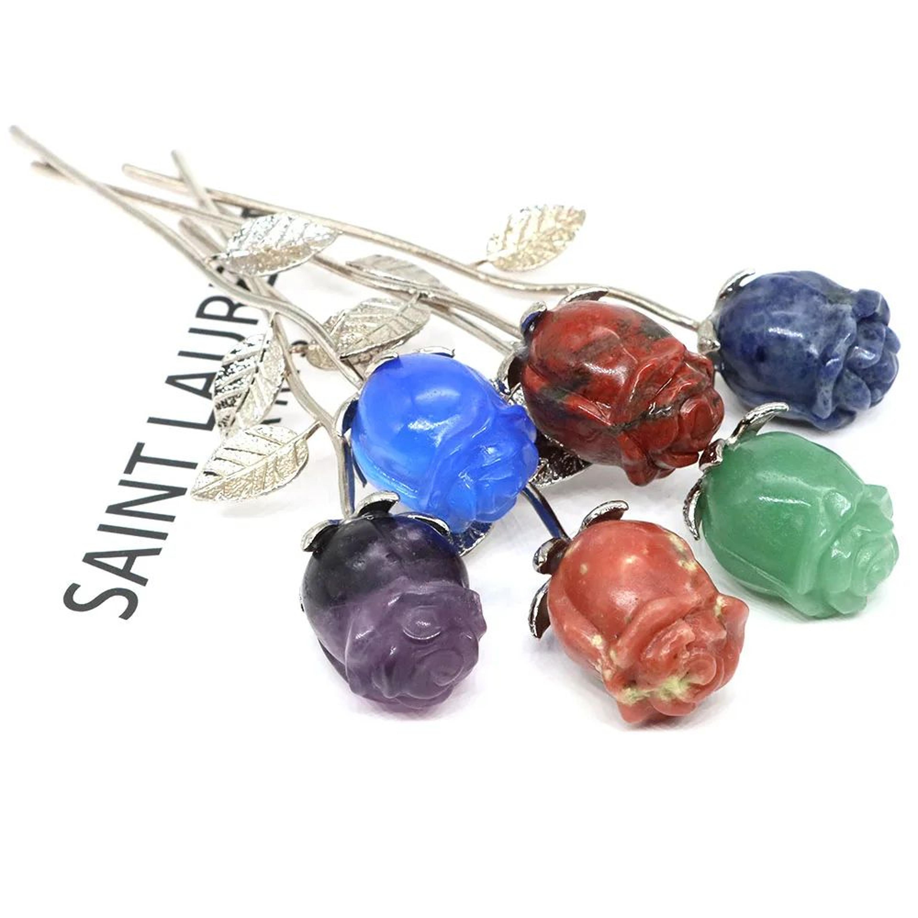 Natural Rose Crystal Healing Stone For Energy  Meditation  Hand Carved Gem Flower Decor Gift 3