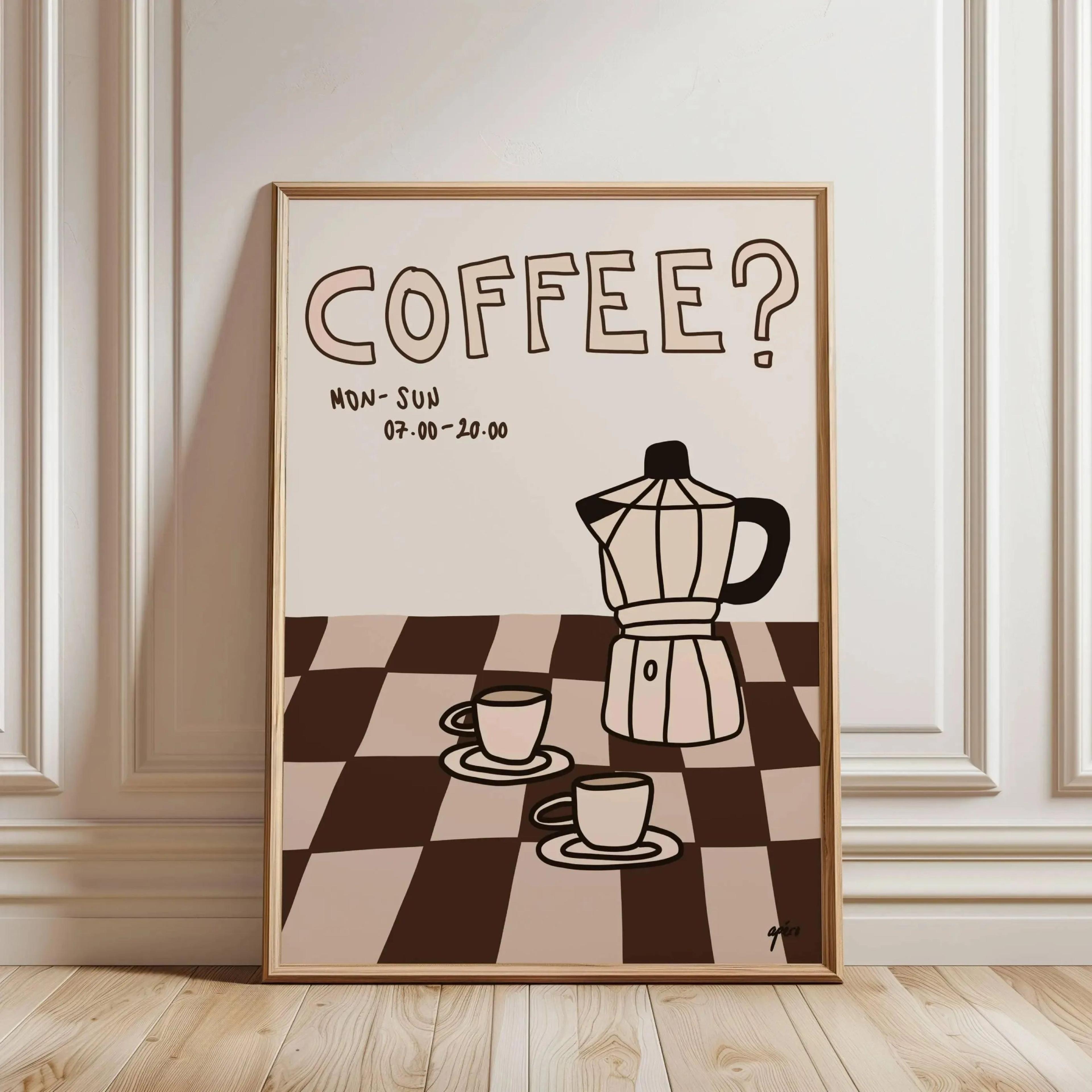 But First Cafecito Canvas Wall Art  Spanish Quote Minimalist Coffee Poster For Modern Home Decor 14