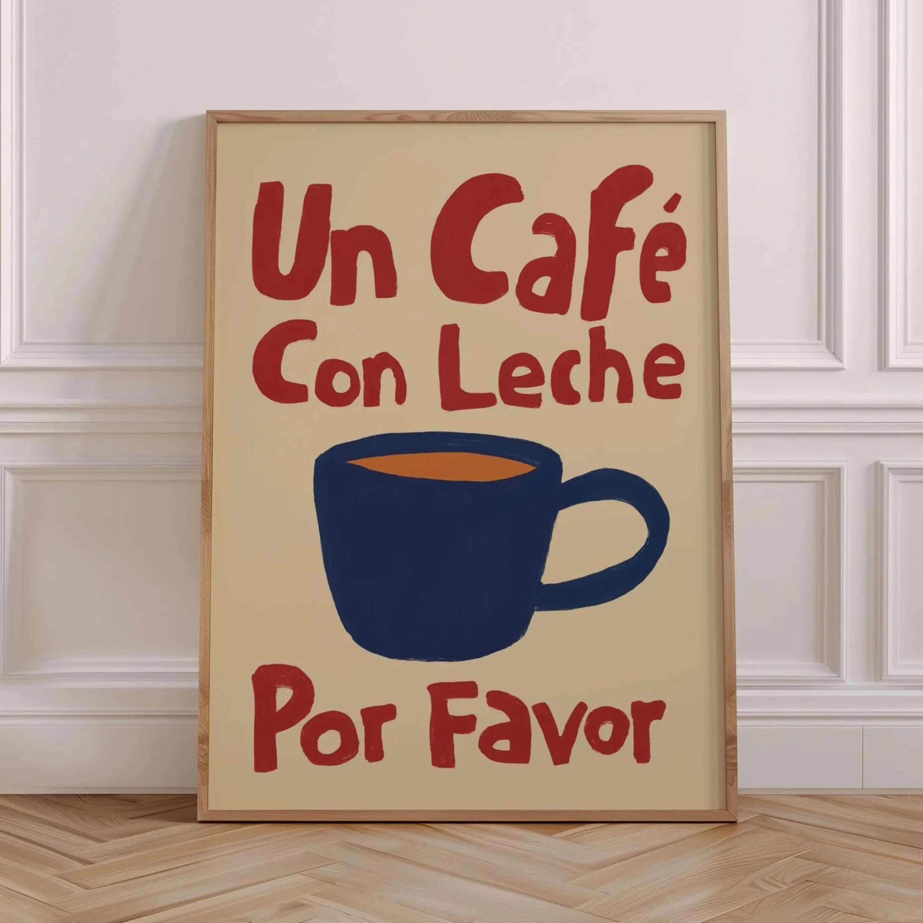But First Cafecito Canvas Wall Art  Spanish Quote Minimalist Coffee Poster For Modern Home Decor 16