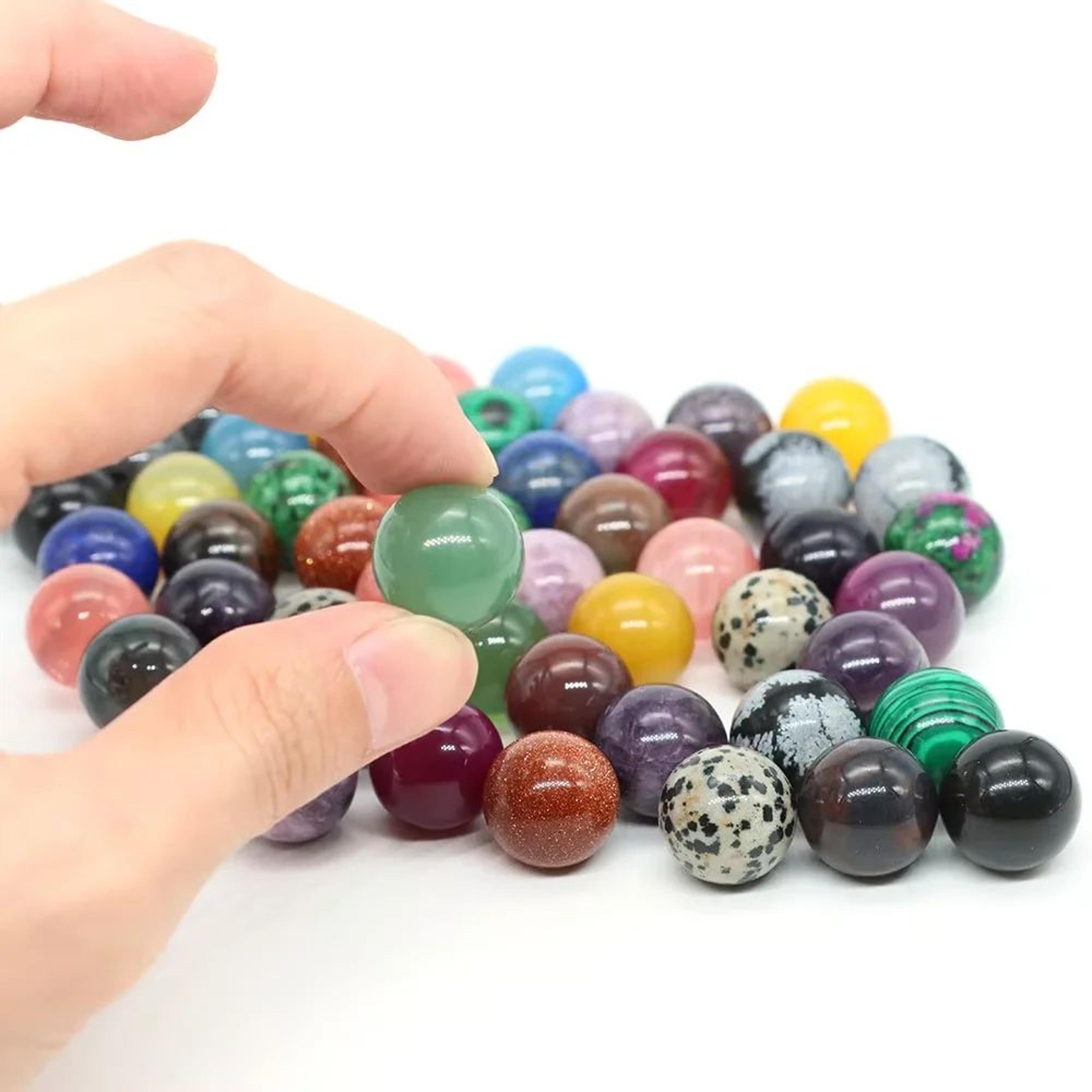 Natural Crystal Sphere Ball For Healing  Decor  16mm Amethyst Rose Quartz Chakra Gem 1