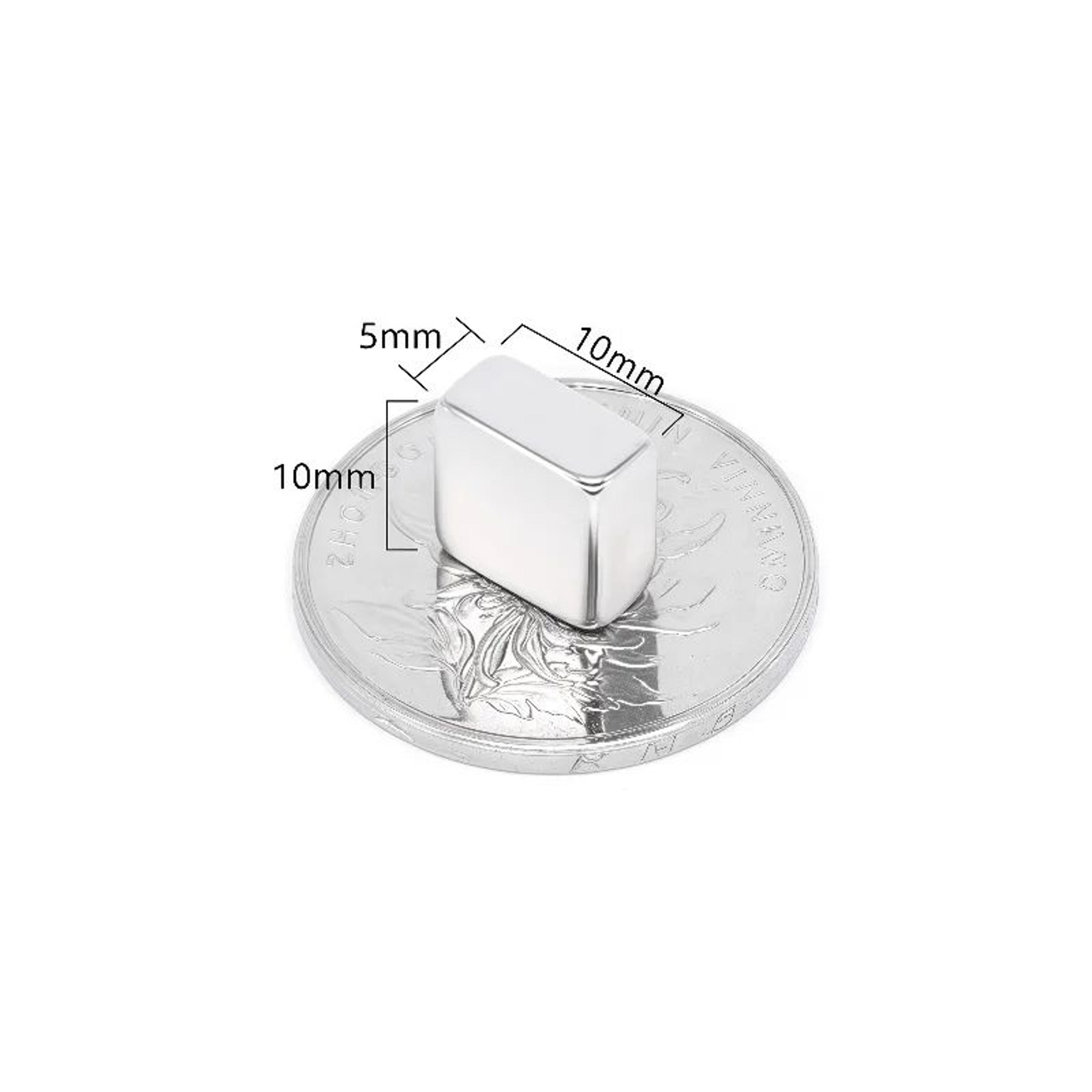 N52 Strong Square Magnets Set  10pcs Heavy Duty Fridge  Office Neodymium Magnets 4