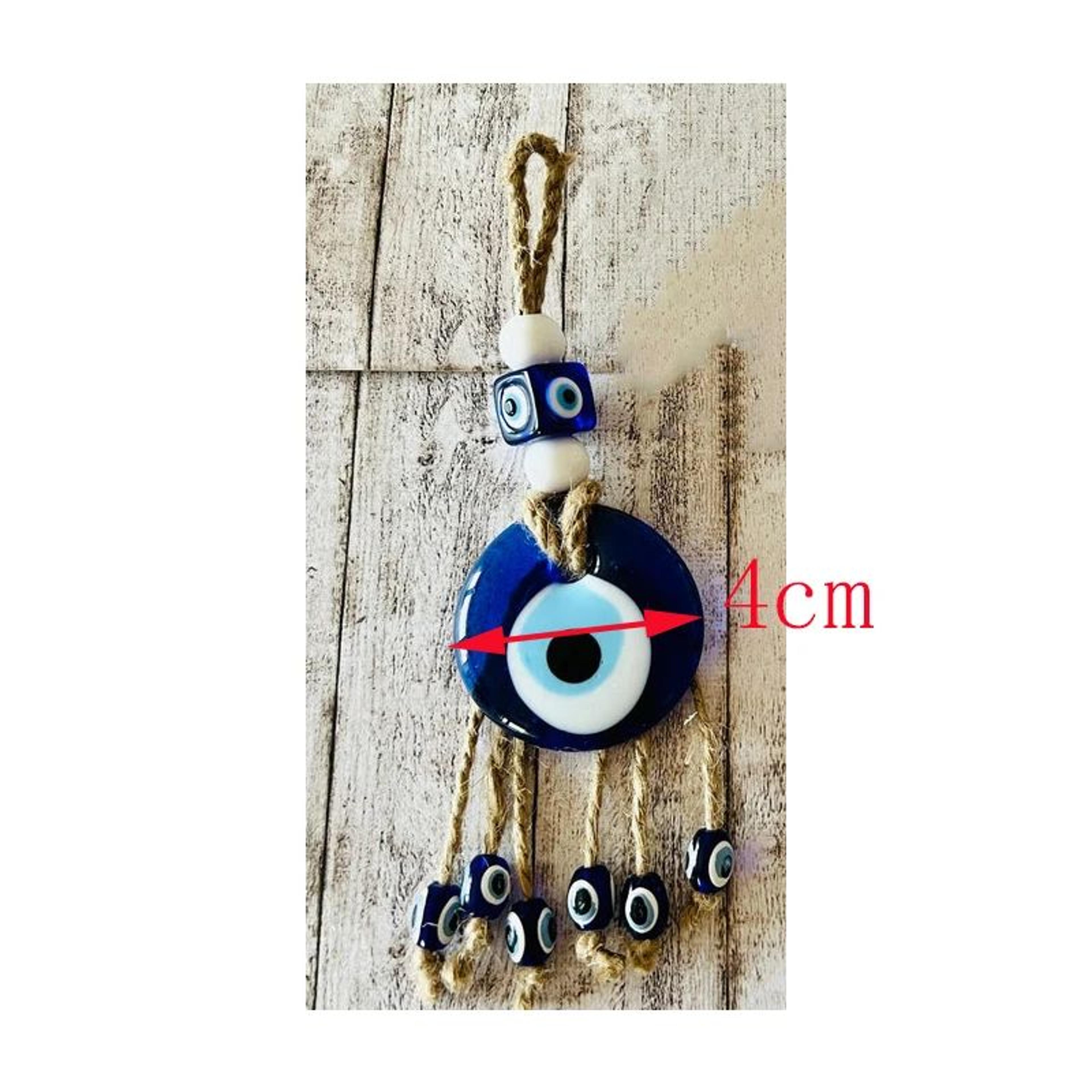 Turkish Evil Eye Macrame Wall Hanging  Nazar Protection Charm Rearview Mirror  Home Decor 10