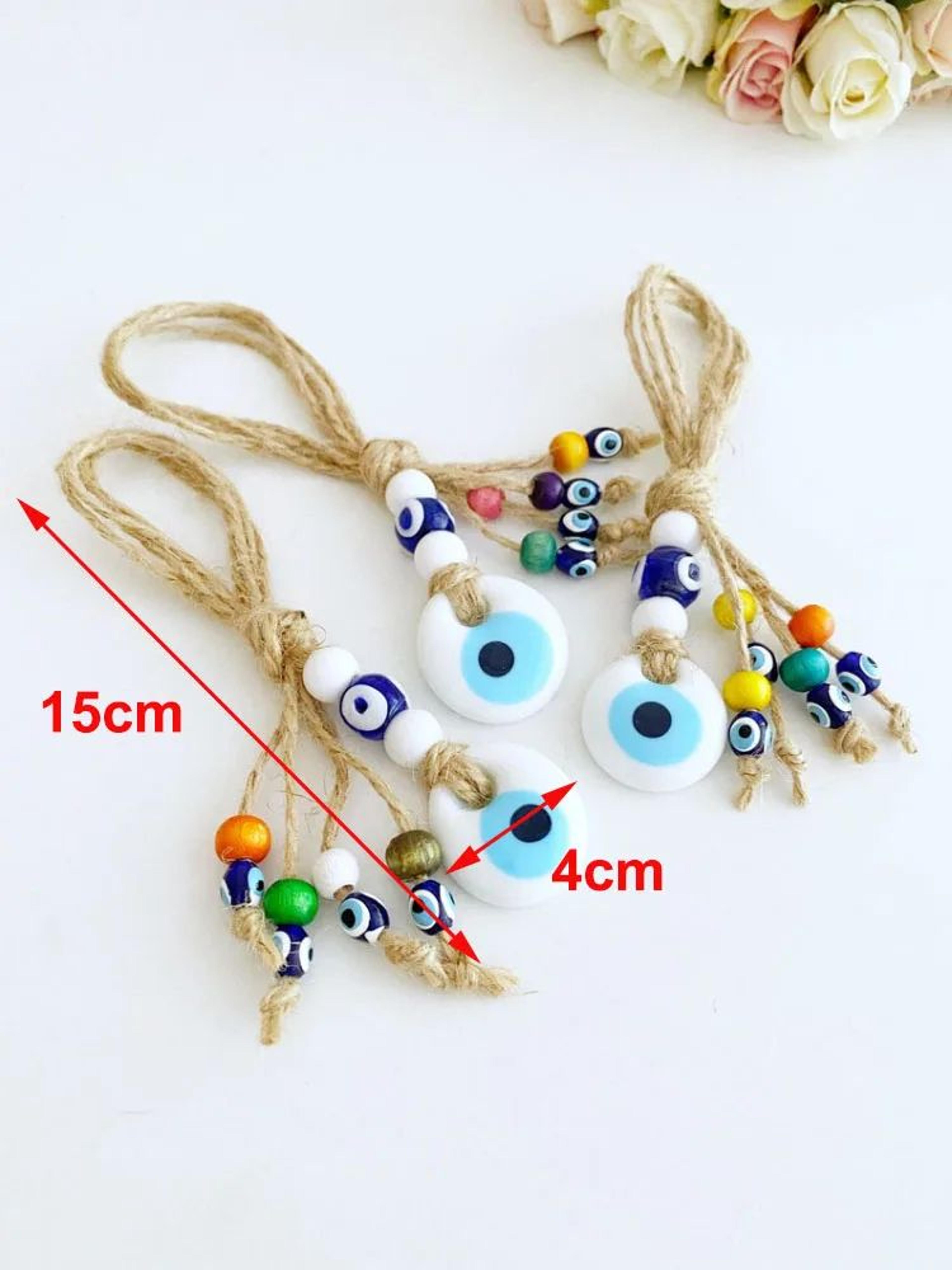 Turkish Evil Eye Macrame Wall Hanging  Nazar Protection Charm Rearview Mirror  Home Decor 27