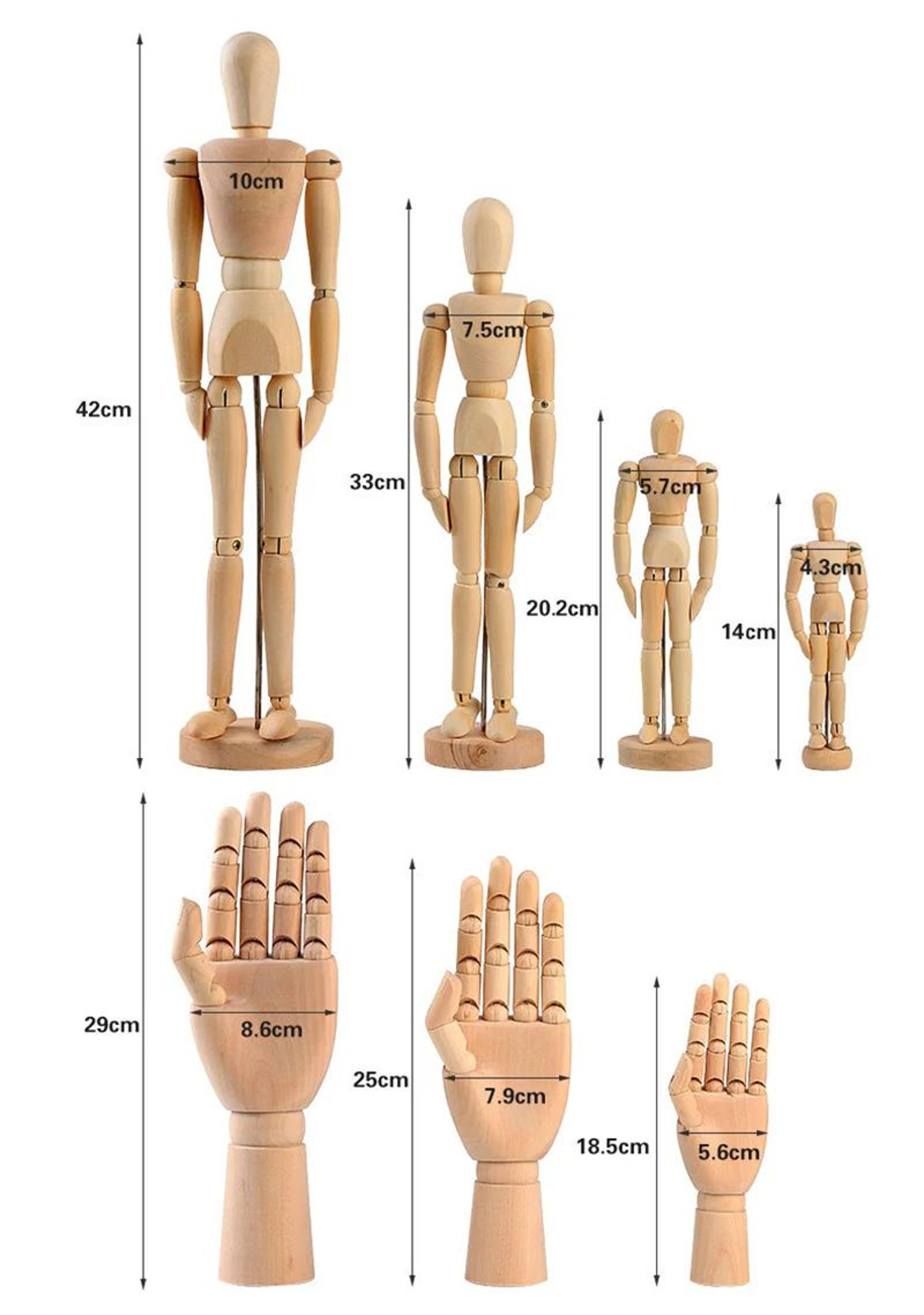 Wooden Artist Mannequin With Gift Box  Adjustable Drawing Figure Model With Movable Limbs For Art   5