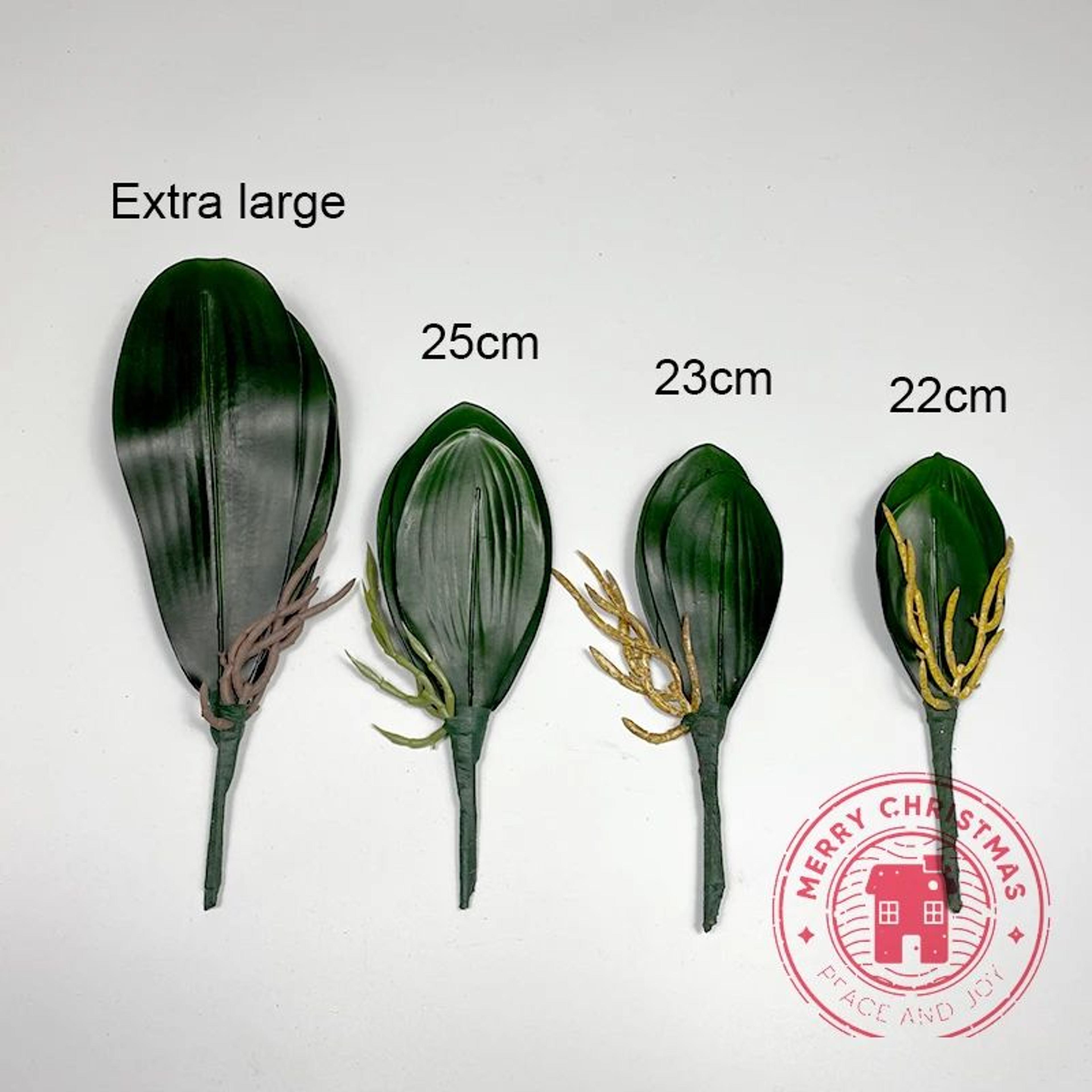 Realistic Phalaenopsis Orchid Leaves  Artificial Orchid Foliage For Elegant Home  Event Decor 5