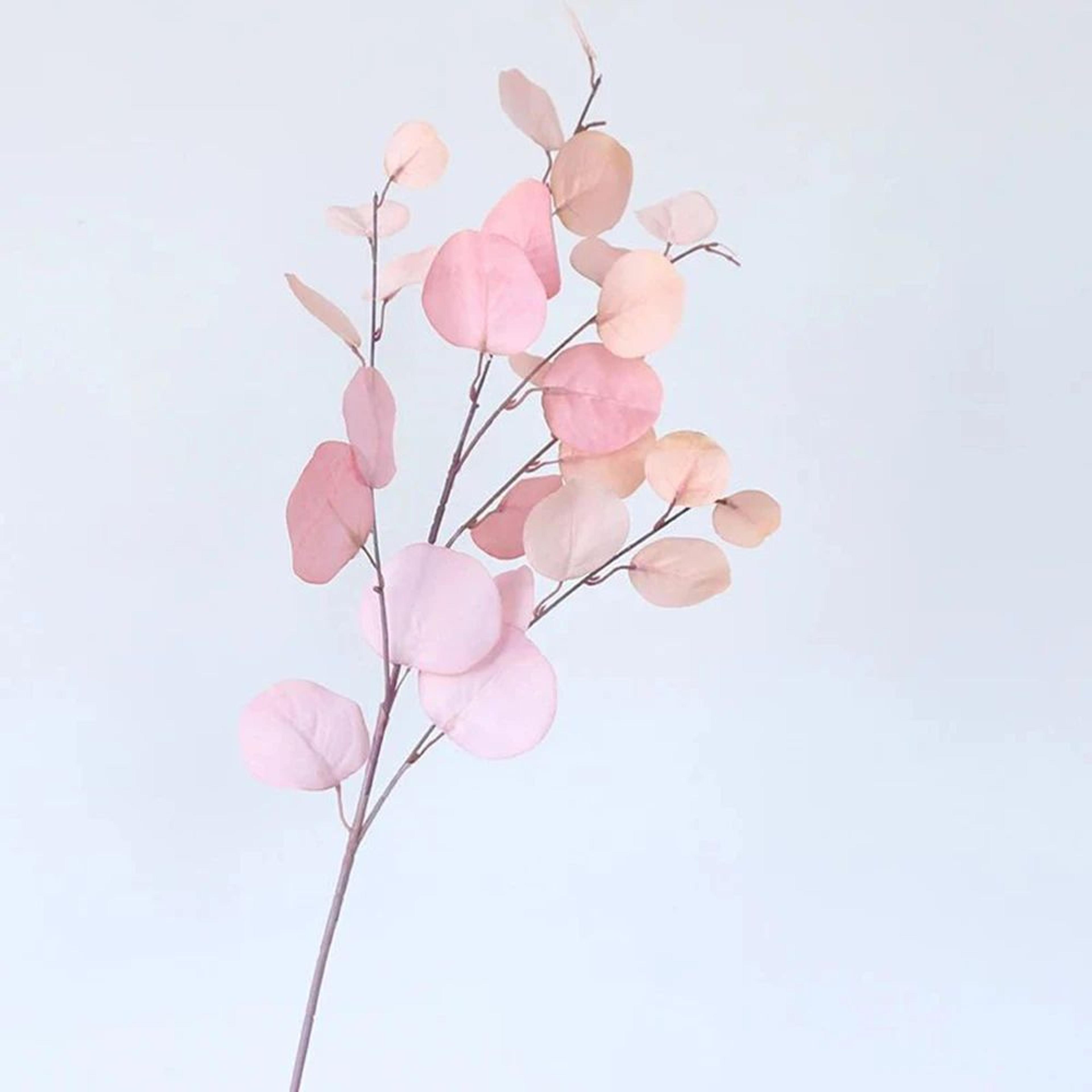 Artificial Eucalyptus Money Leaf Stems  Long Pole Faux Greenery For Home Wedding  Table Decor 7
