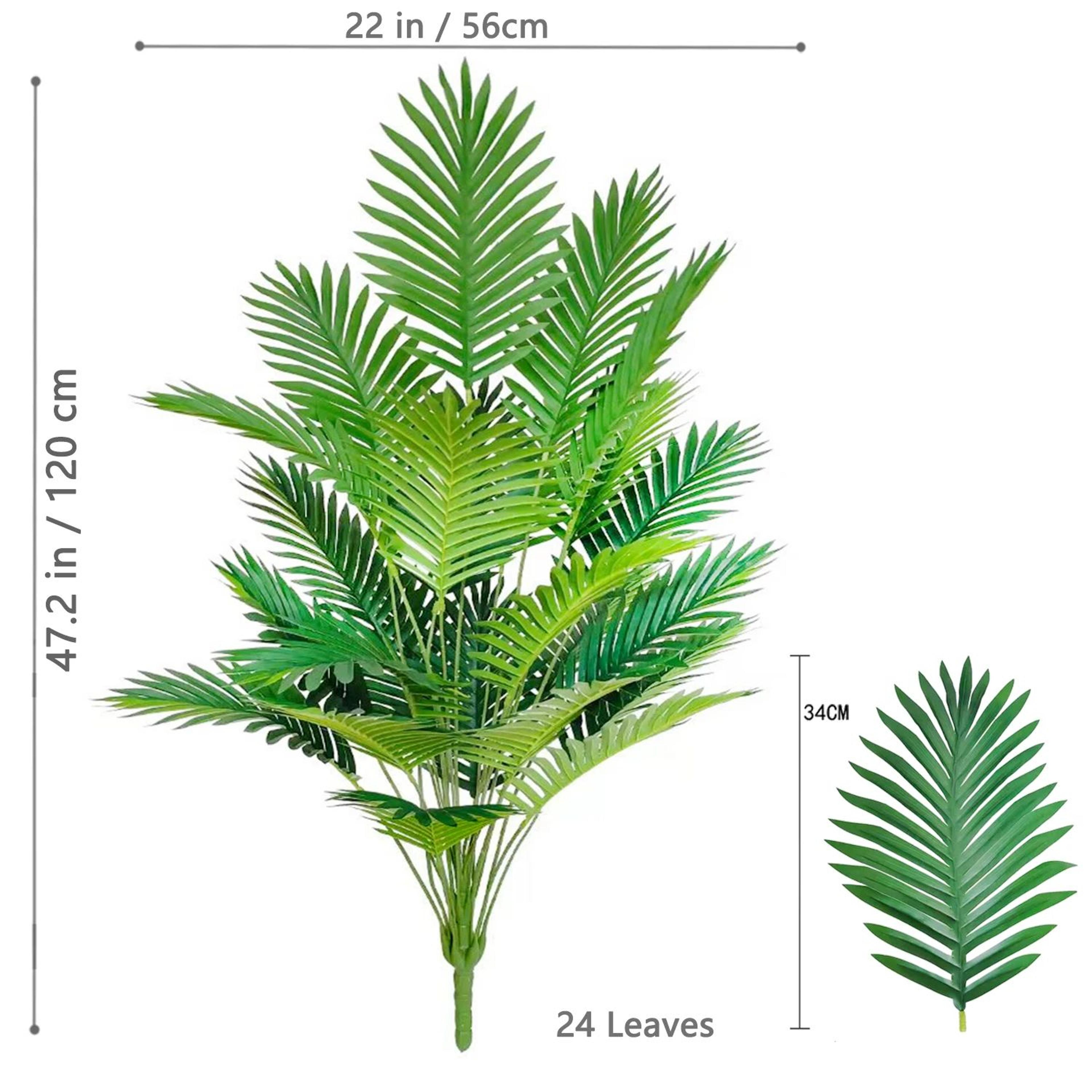 Large Artificial Palm Tree Leaves  Adjustable 2049 In Tropical Faux Plant Branches For Home  Garden 12