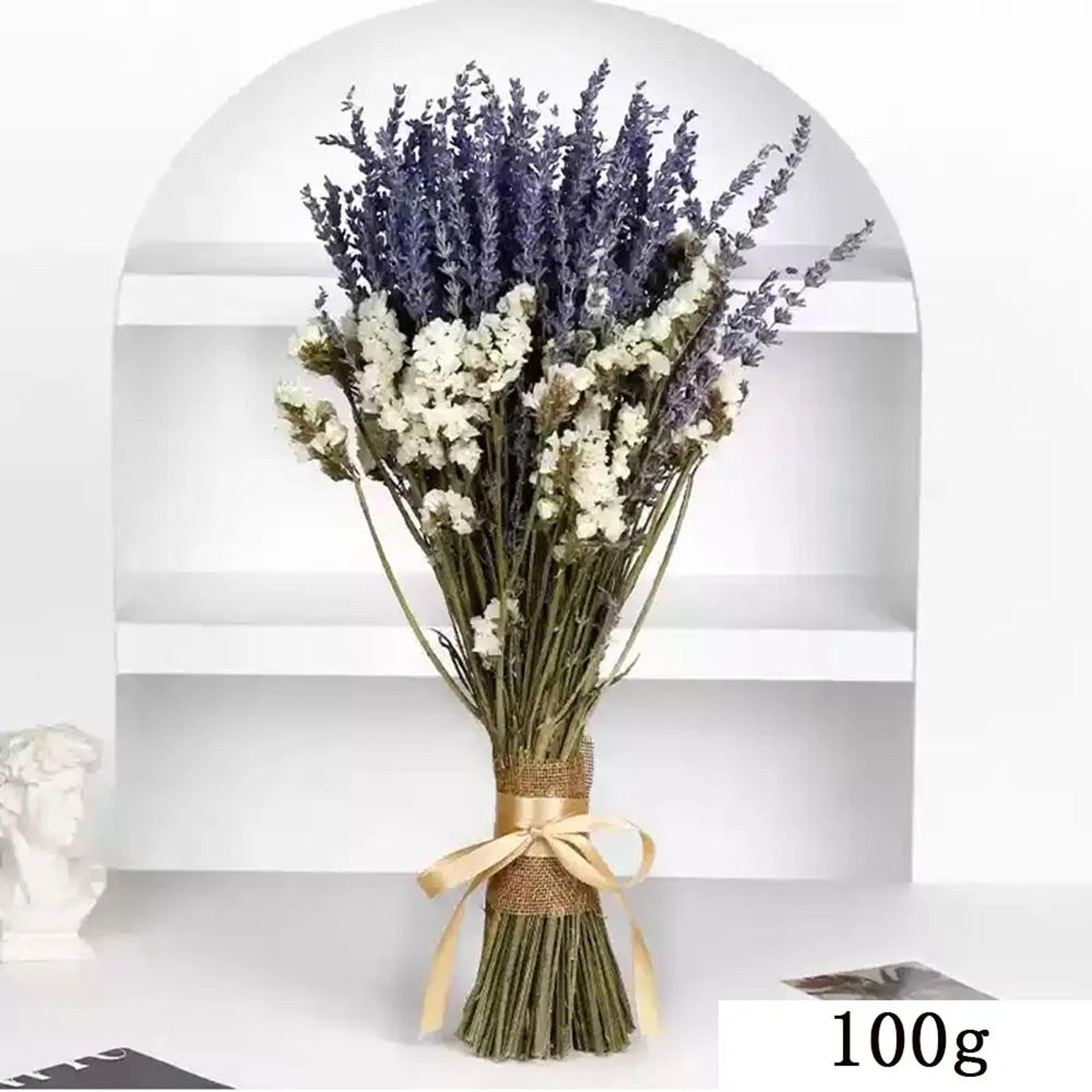 Lavender Gypsophila Dried Flower Bouquet  317oz Romantic Babys Breath Arrangement For Home  Wedding 7