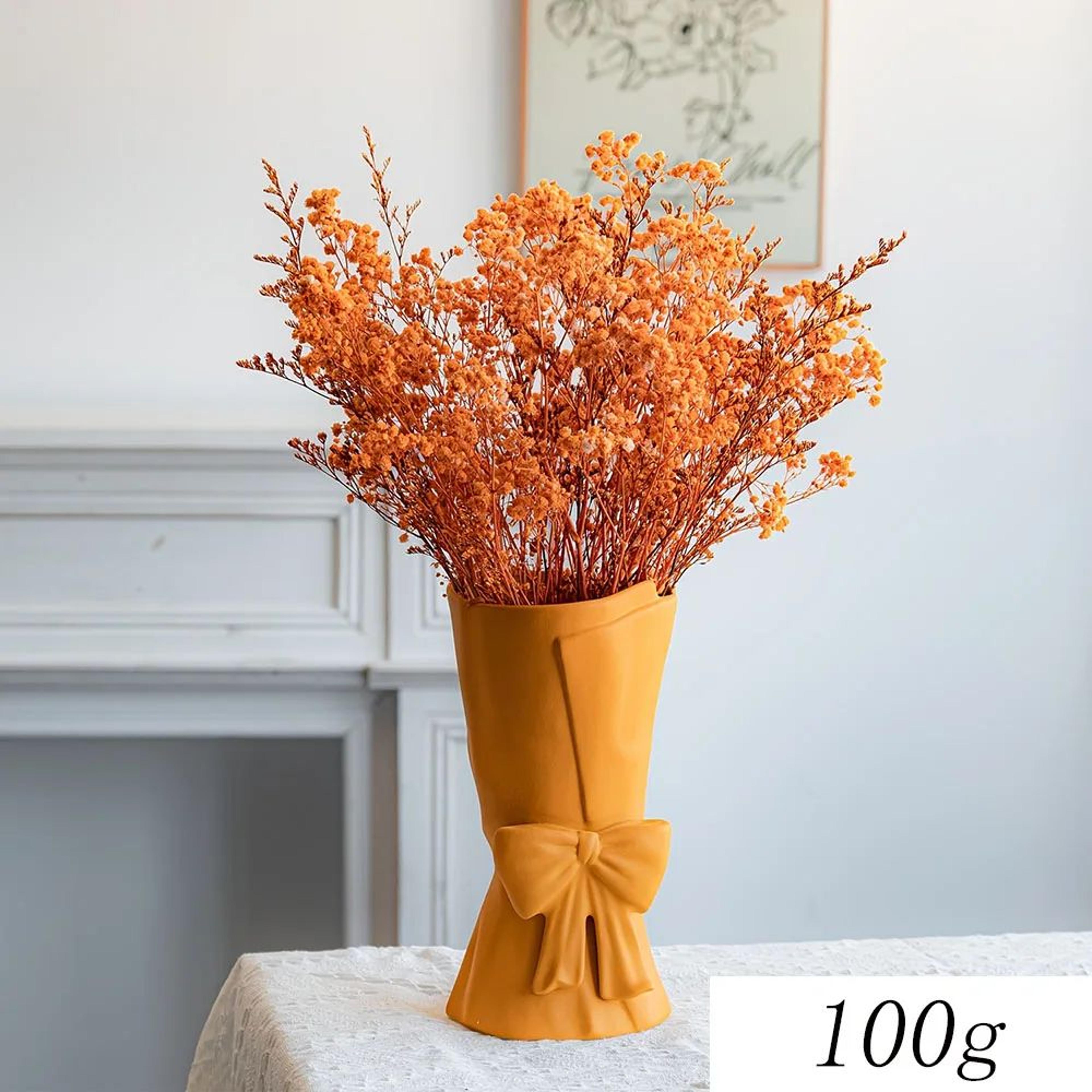 Lavender Gypsophila Dried Flower Bouquet  317oz Romantic Babys Breath Arrangement For Home  Wedding 11