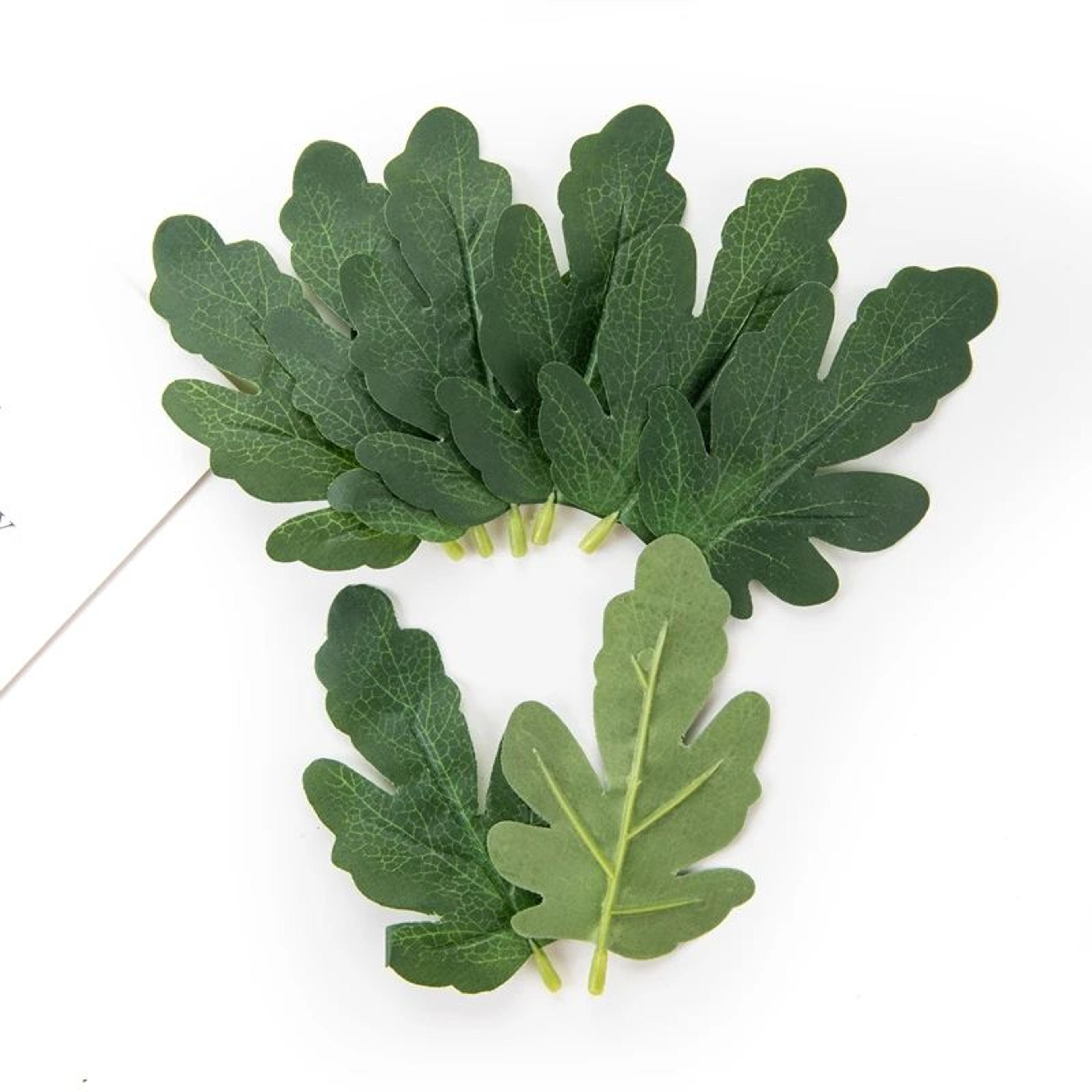 50pcs Artificial Watermelon Leaves  Faux Greenery For DIY Crafts Wedding Decor  Scrapbooking 2