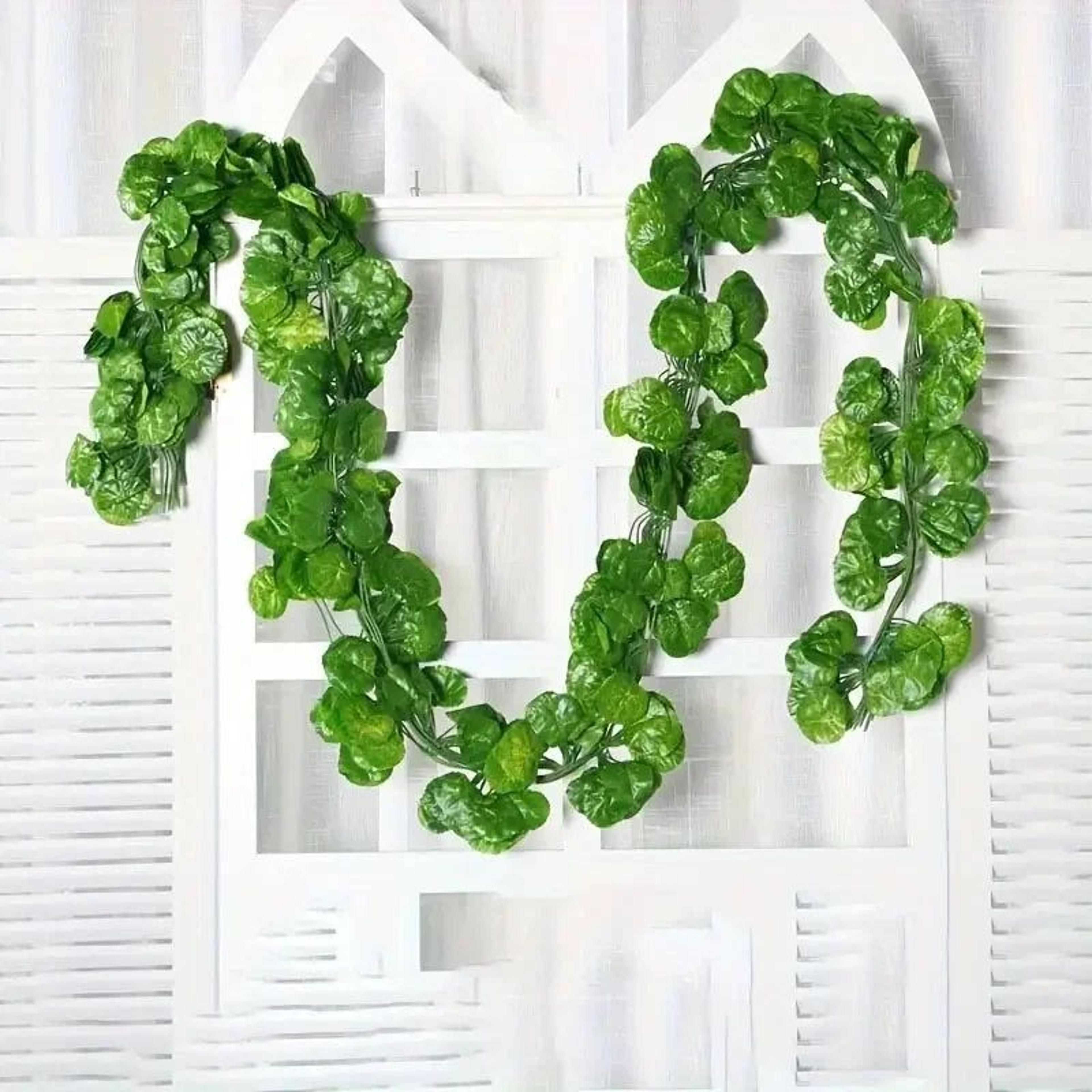 30pcs Artificial Ivy Leaf Hanging Vines  Faux Greenery Garland For Home Wedding  Wall Decor 6