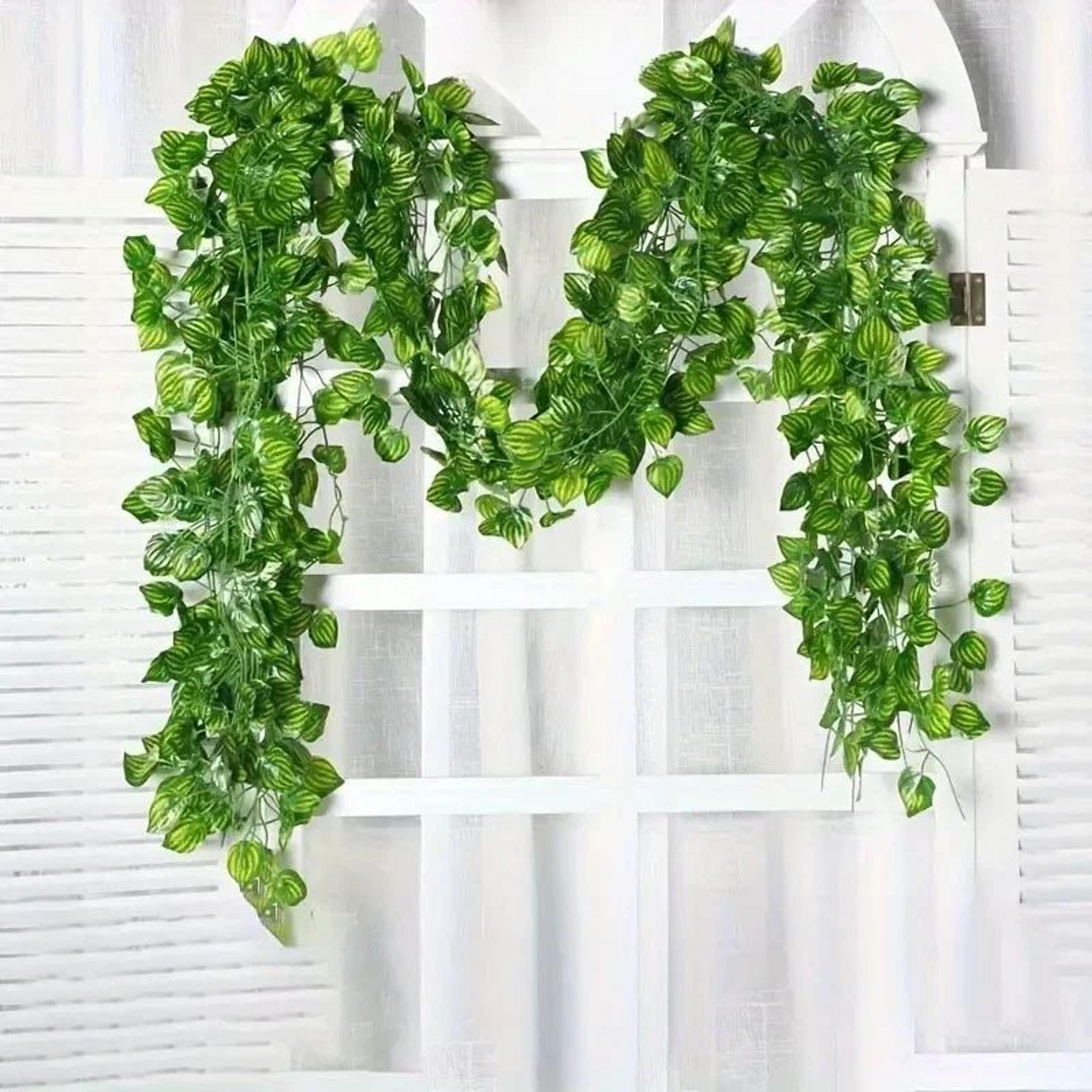 30pcs Artificial Ivy Leaf Hanging Vines  Faux Greenery Garland For Home Wedding  Wall Decor 10