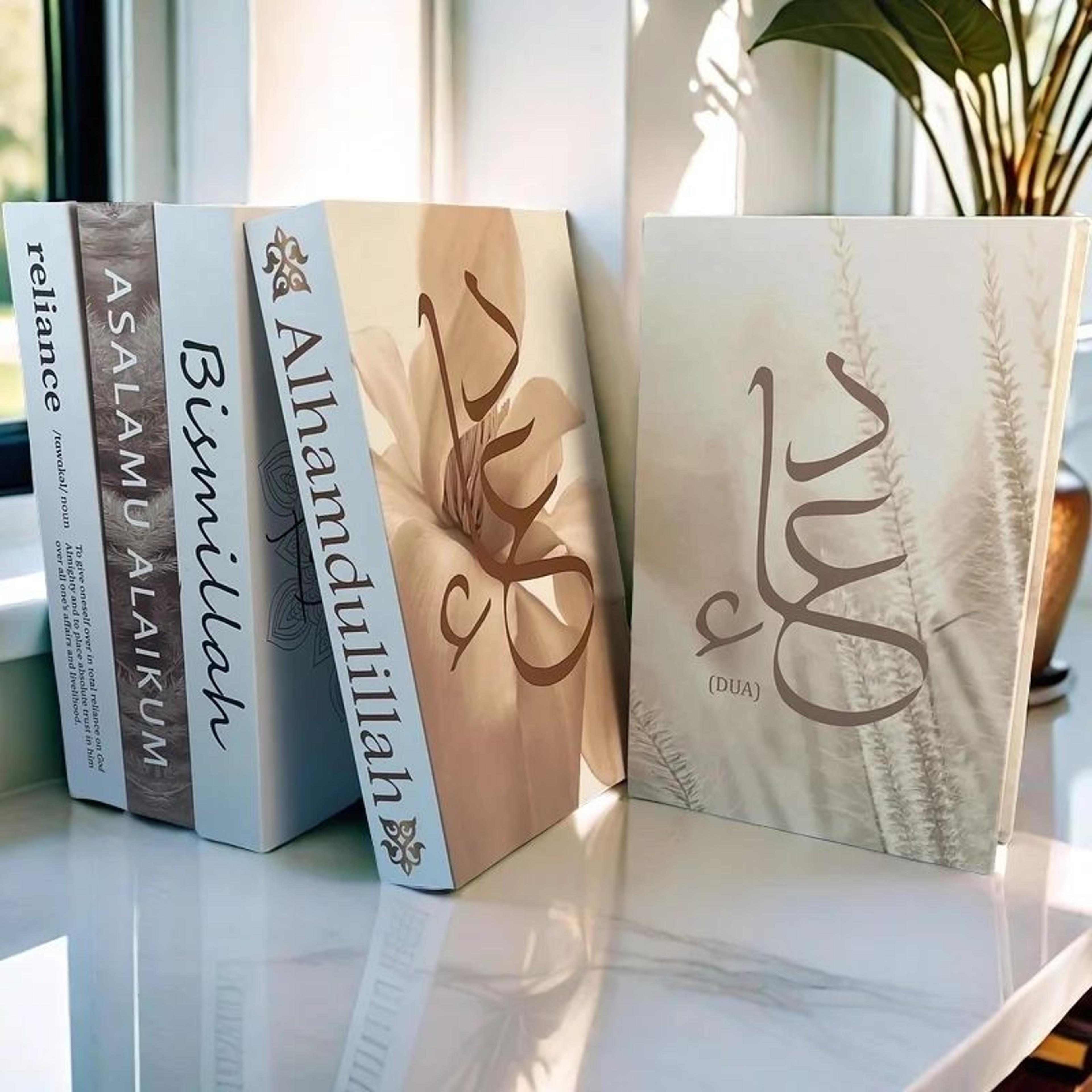 Islamic Kaaba Decorative Book Storage Box  Luxury Mosque Faux Book Organizer For Home Decor 3