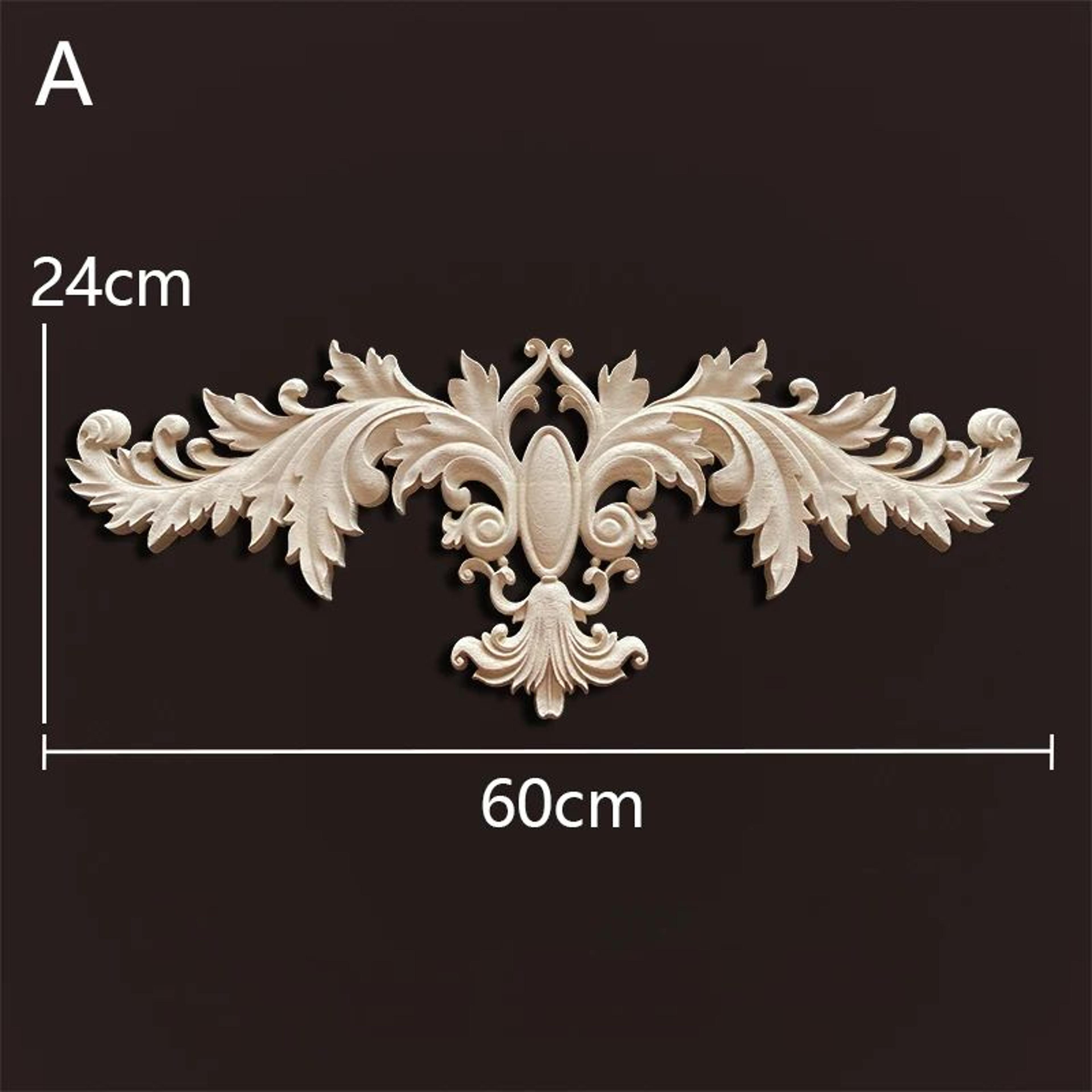 Antique Wood Carved Appliques Onlays  Decorative Moulding Wall  Furniture Accents 6