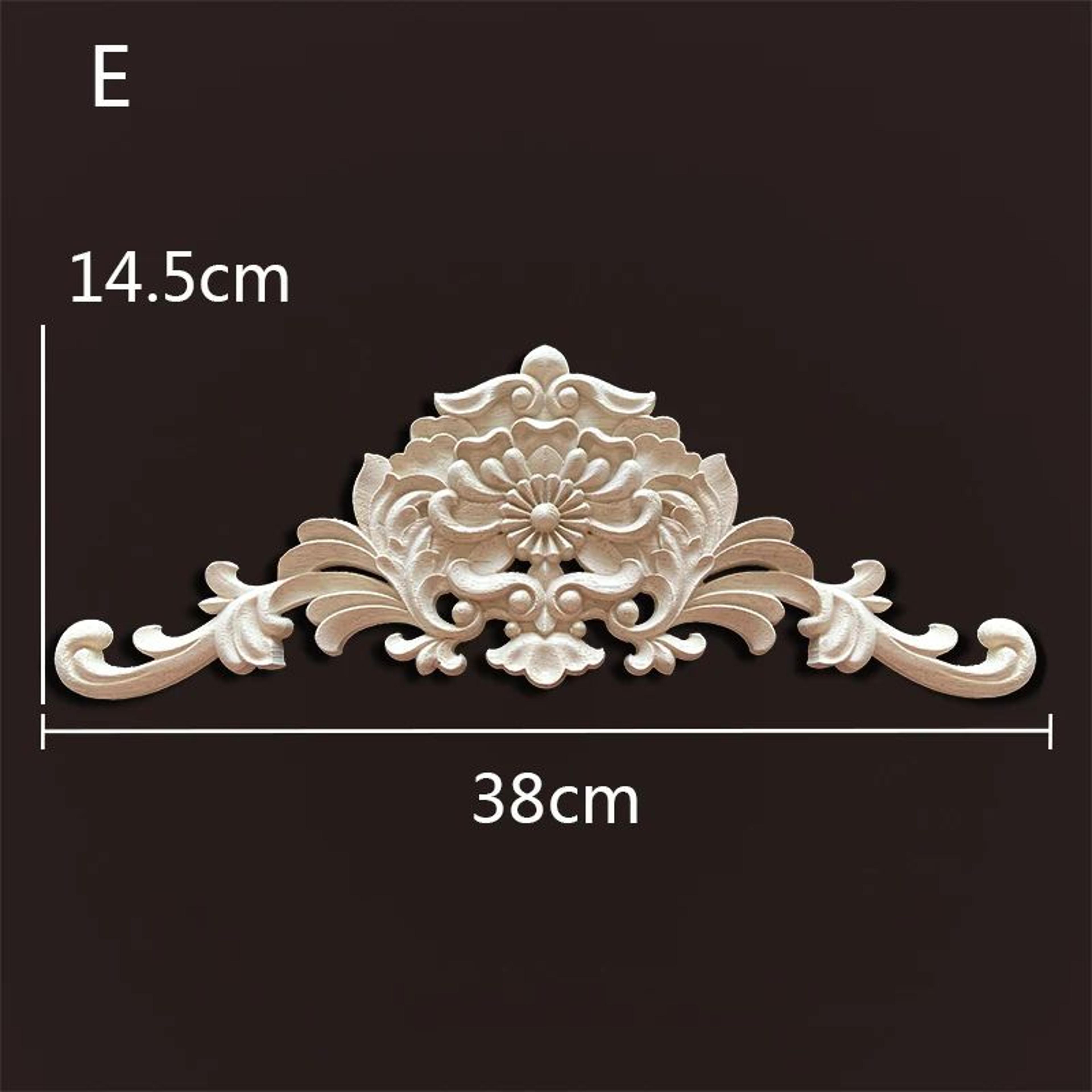 Antique Wood Carved Appliques Onlays  Decorative Moulding Wall  Furniture Accents 16