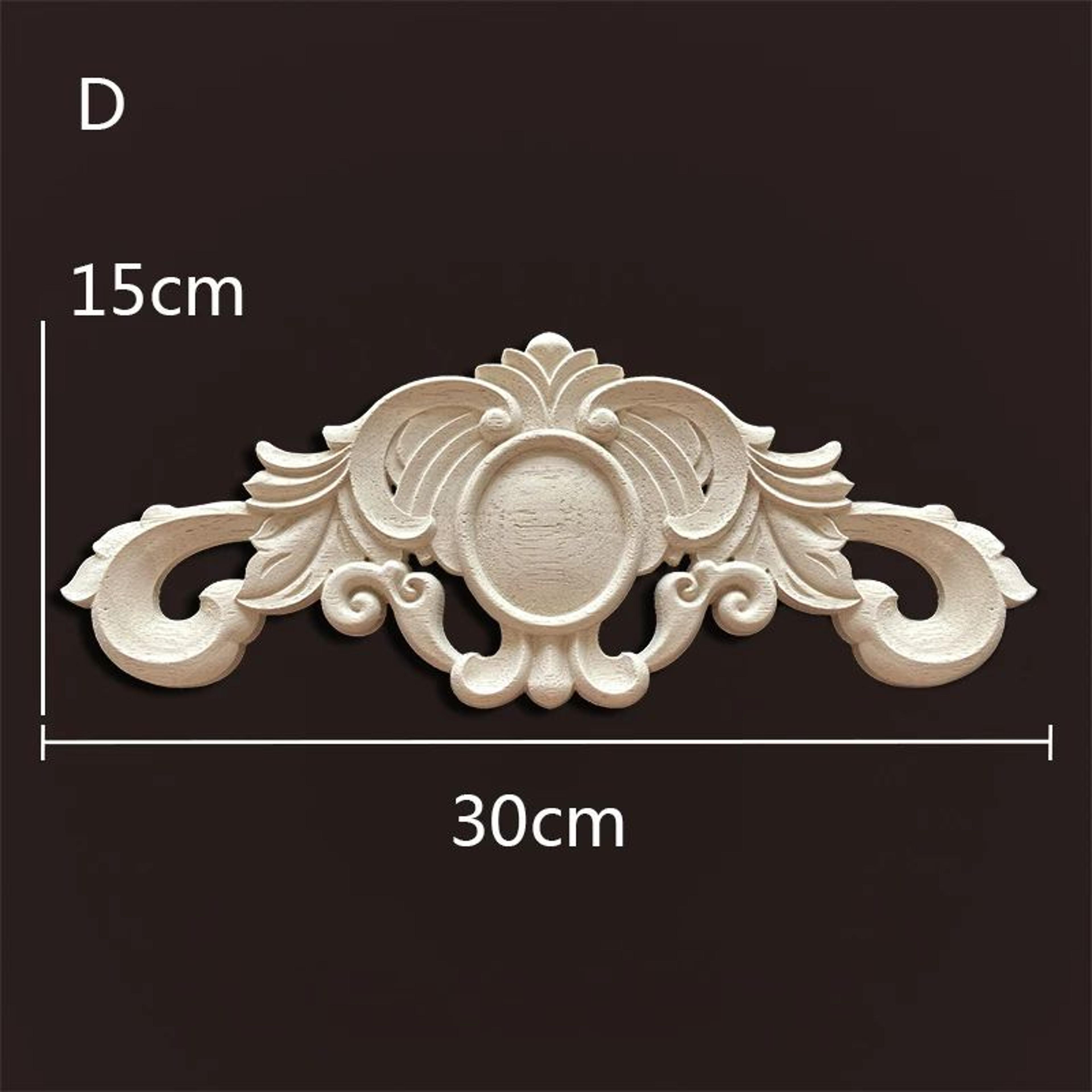 Antique Wood Carved Appliques Onlays  Decorative Moulding Wall  Furniture Accents 14