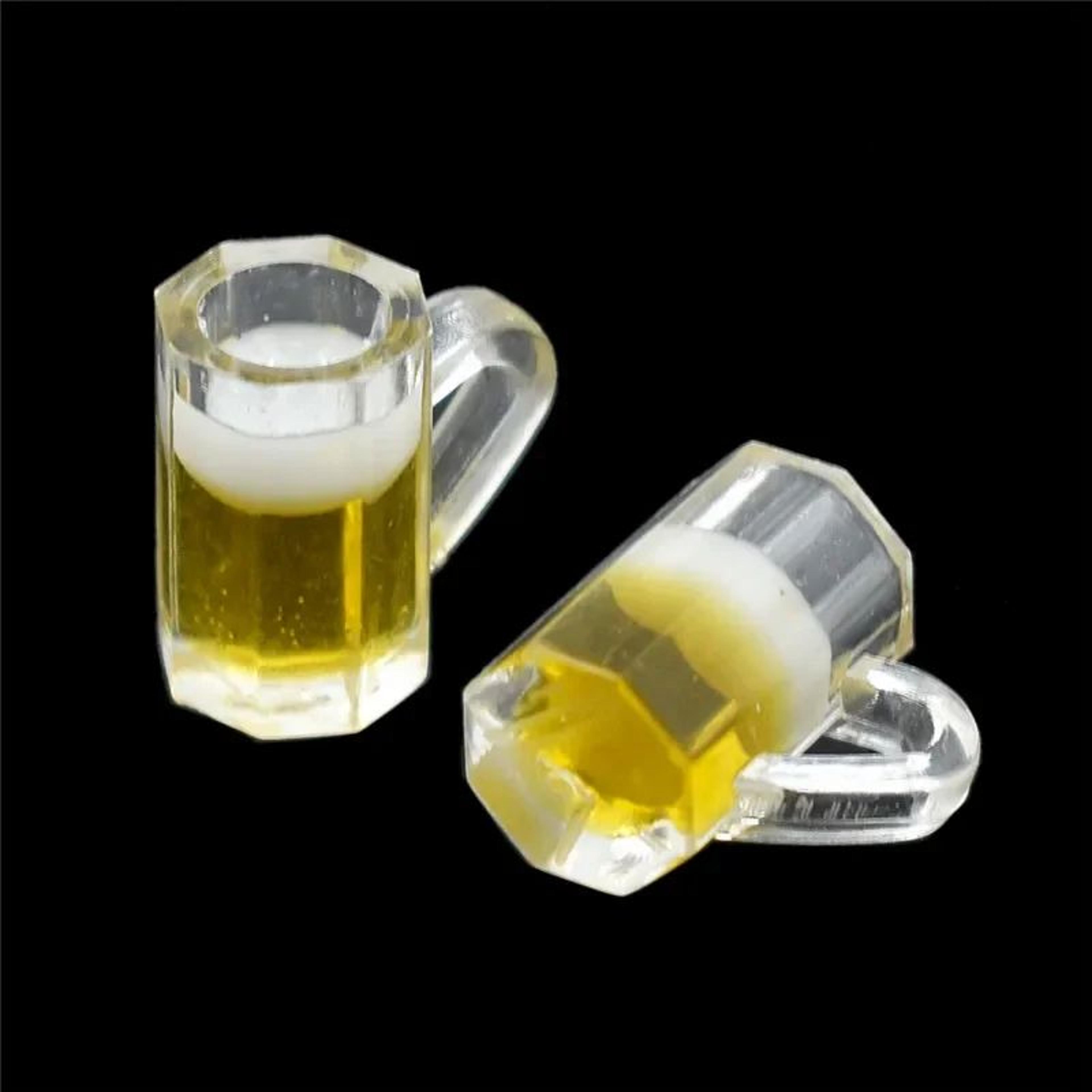 Mini Resin Beer Glass Set  10pcs Dollhouse Miniature Cups For Table Decor 3