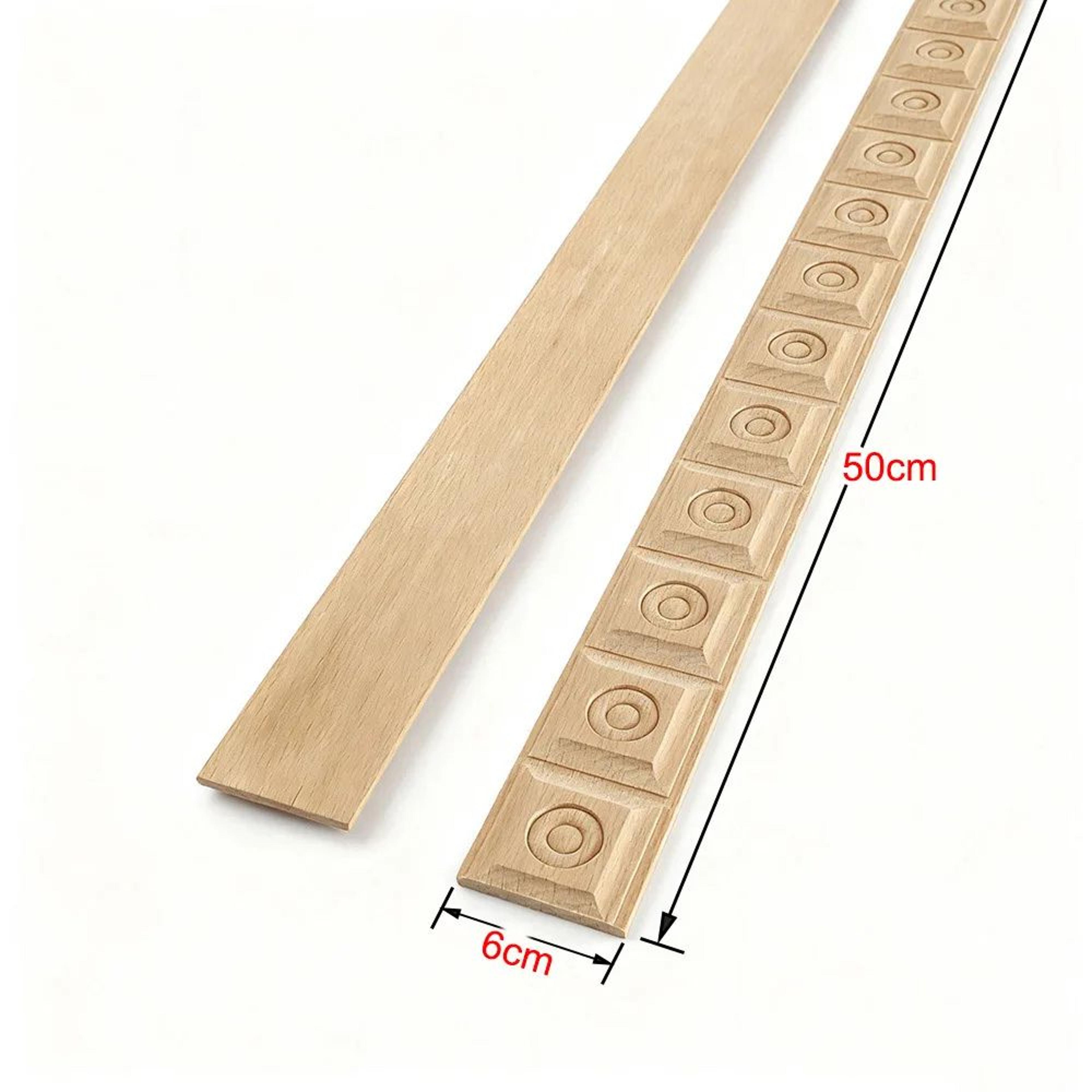 HandCarved Wooden Applique Onlay  Decorative Furniture Trim Wood Figurine Accent 16
