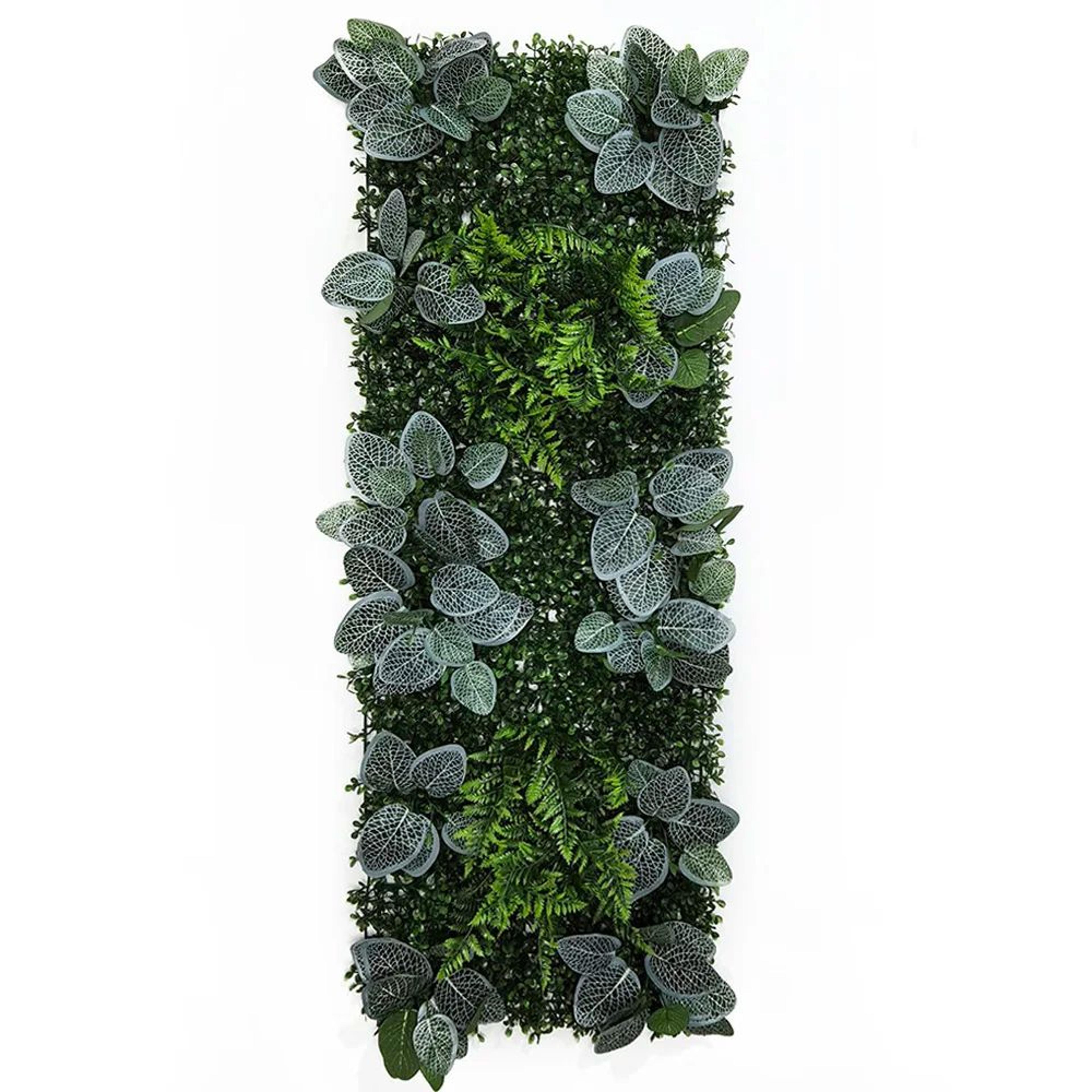Artificial Rose Grass Wall Panel  16x47in Floral Lawn Decor With Straw Mat Backing 18