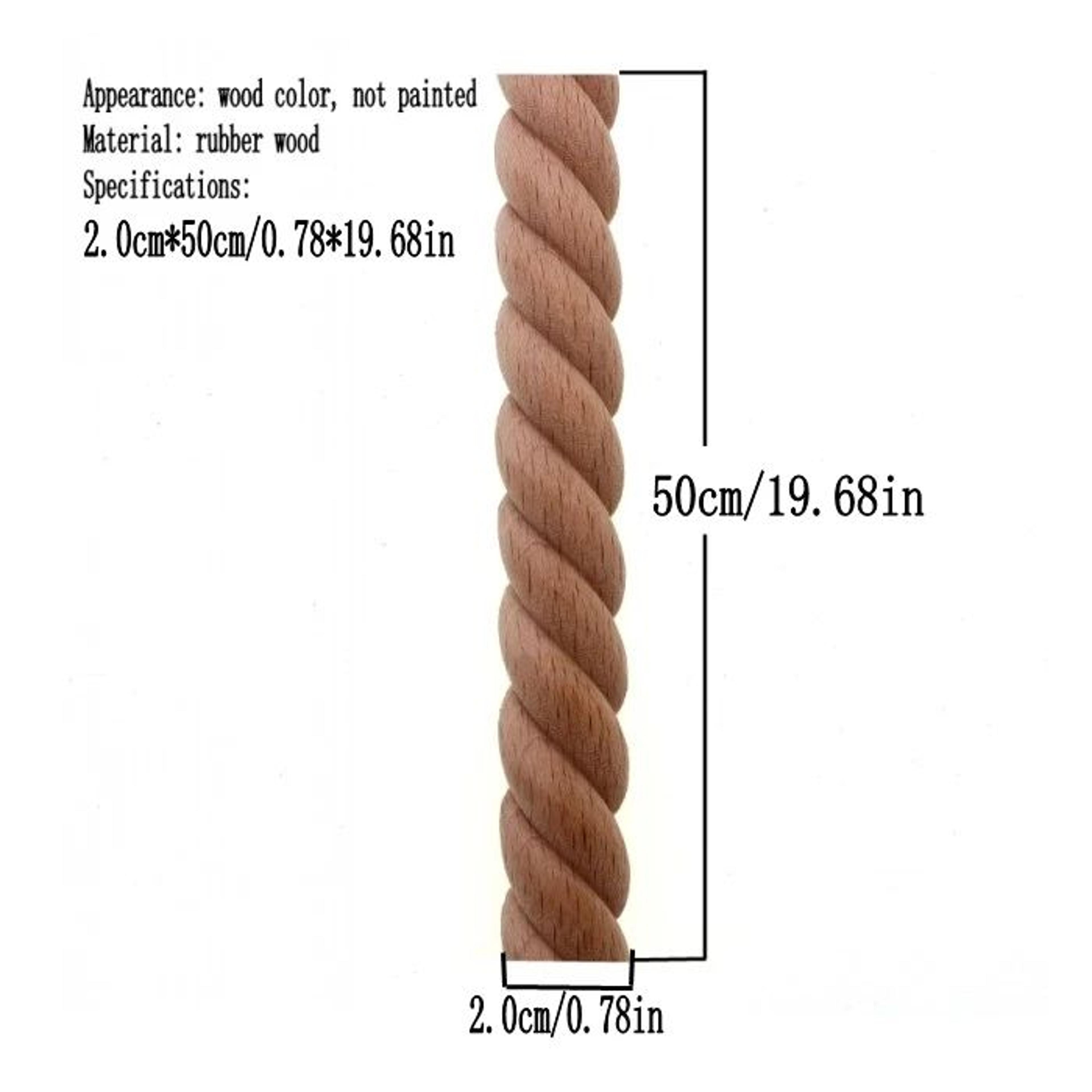 RUNBAZEF Carved Wood Twist Line Decor  Decorative Indoor Door  Furniture Accent 9