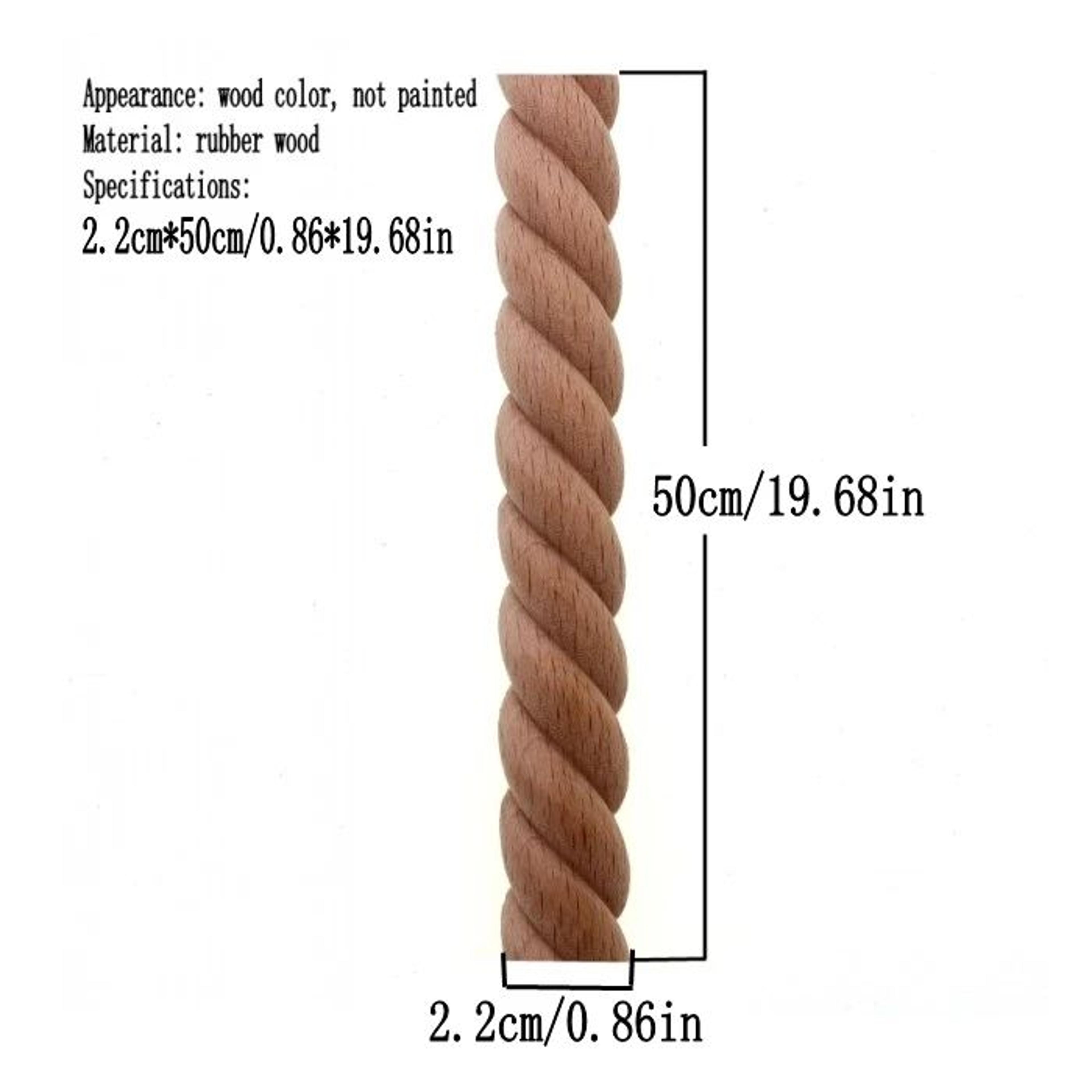 RUNBAZEF Carved Wood Twist Line Decor  Decorative Indoor Door  Furniture Accent 11