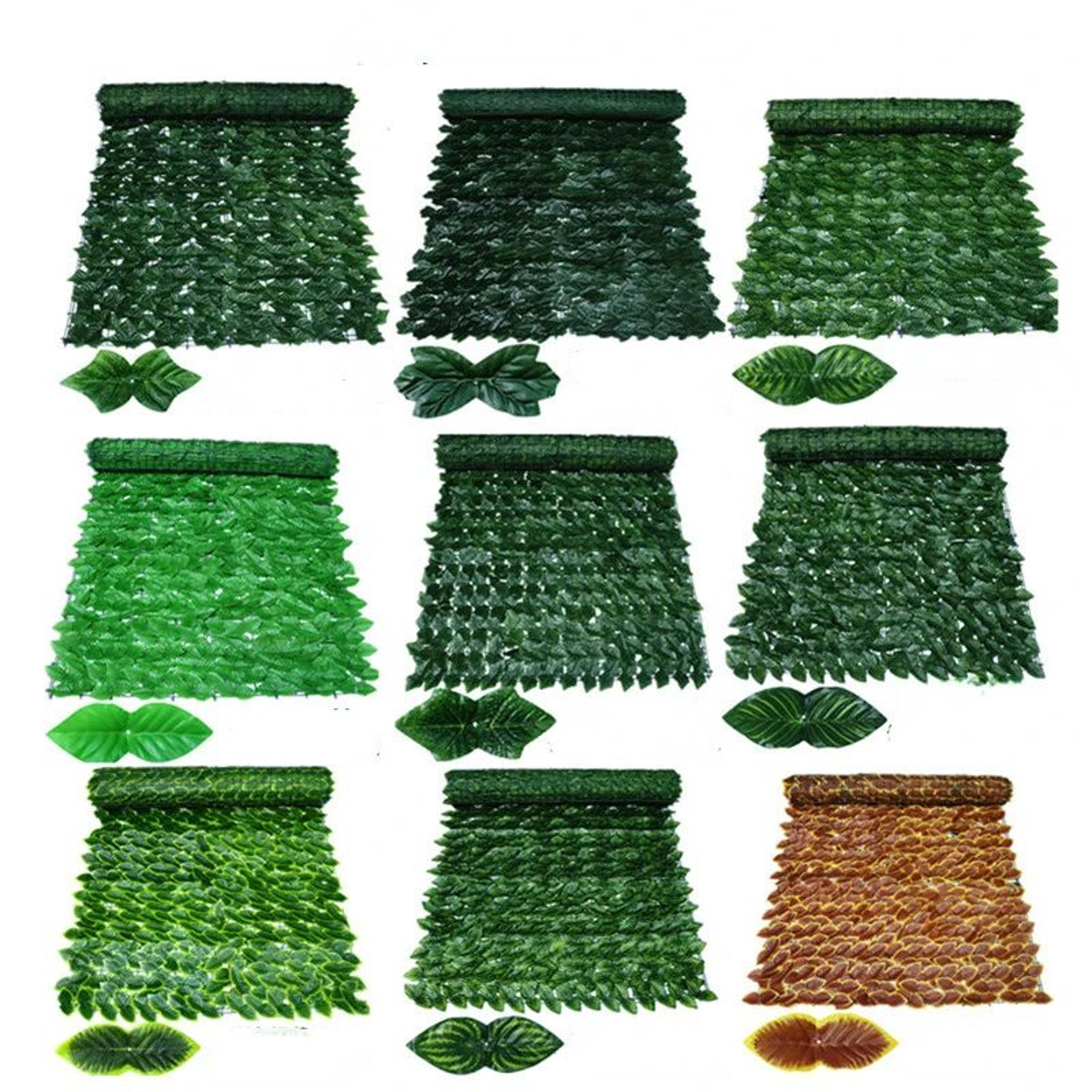 Artificial Ivy Privacy Fence Panel  Green Leaf Hedge For Garden  Balcony Decor 0
