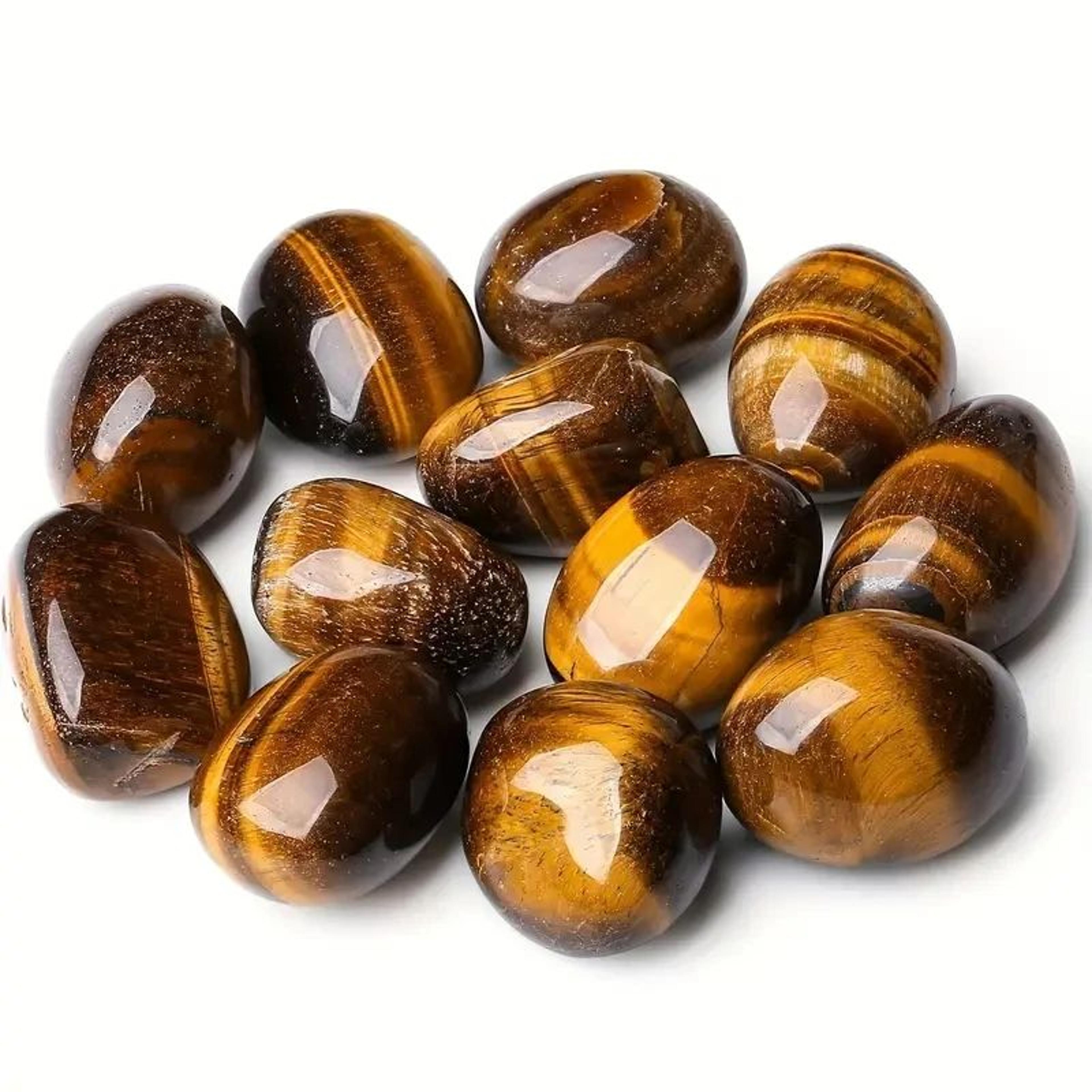 Tiger Eye Tumbled Crystal Stones  Polished Natural Gemstones For Home Decor  Healing 4