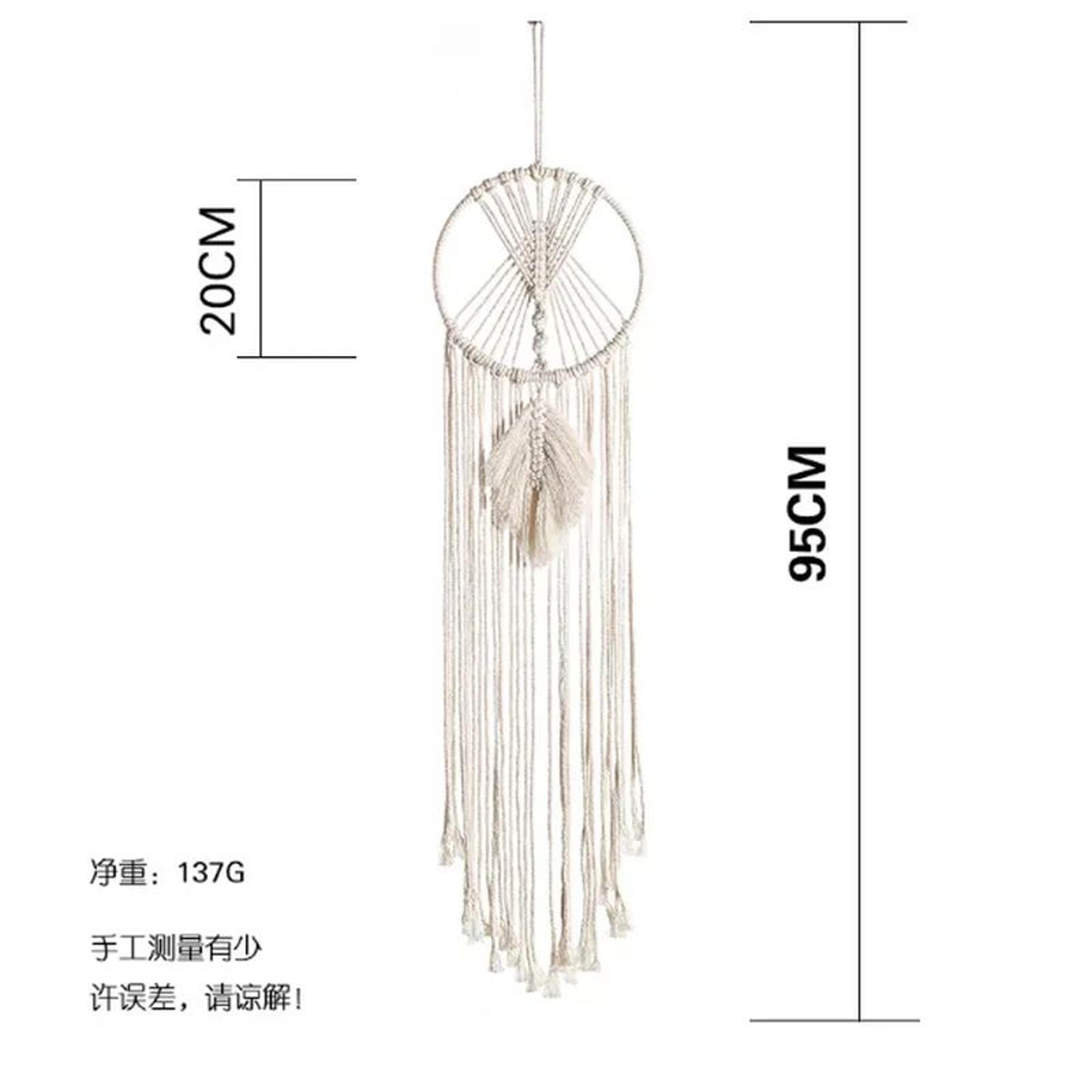 Macrame Dream Catcher Wall Tapestry  Boho Nordic Eid  Ramadan Decor 5