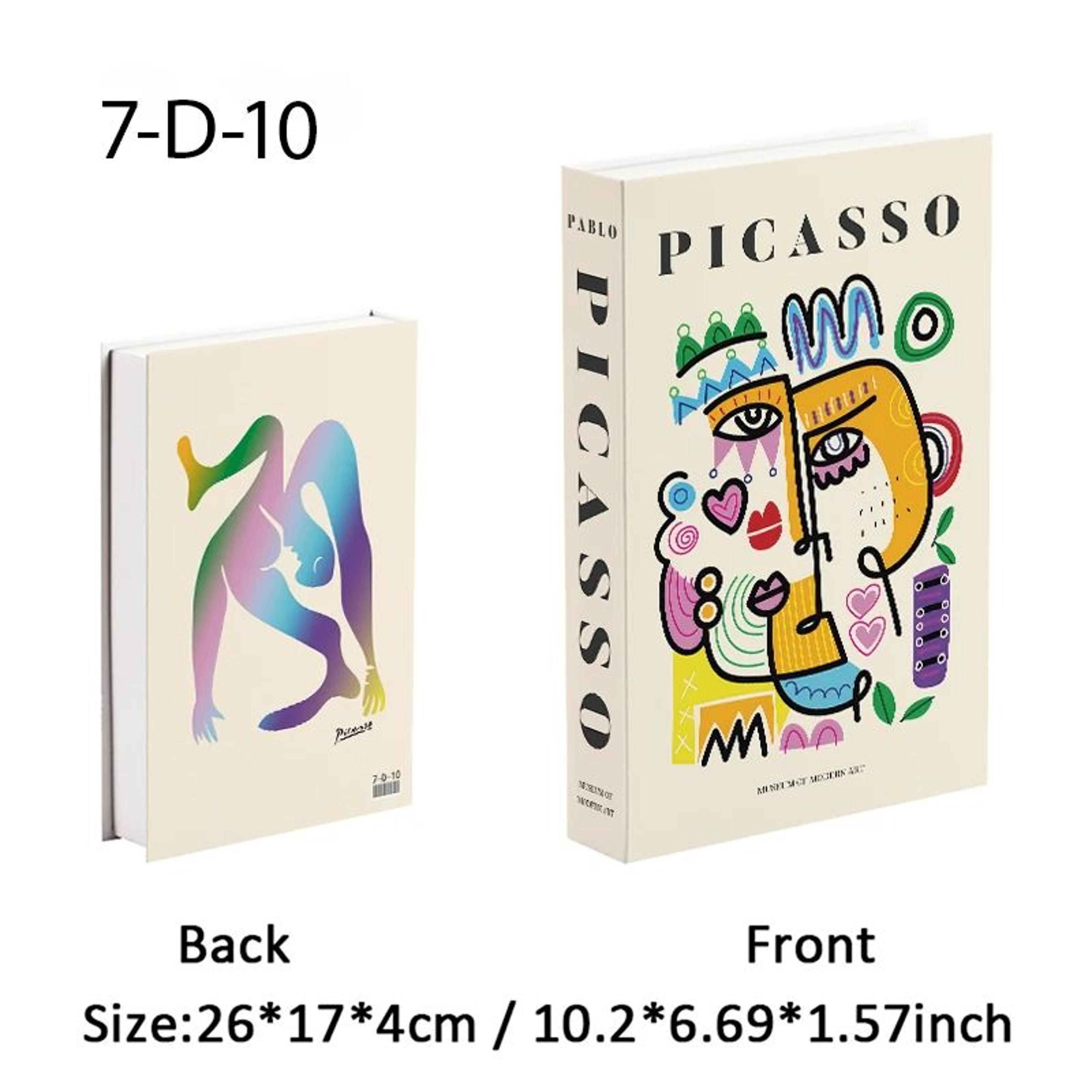 Matisse Decorative Book Storage Box  Abstract Coffee Table Faux Book Decor 15