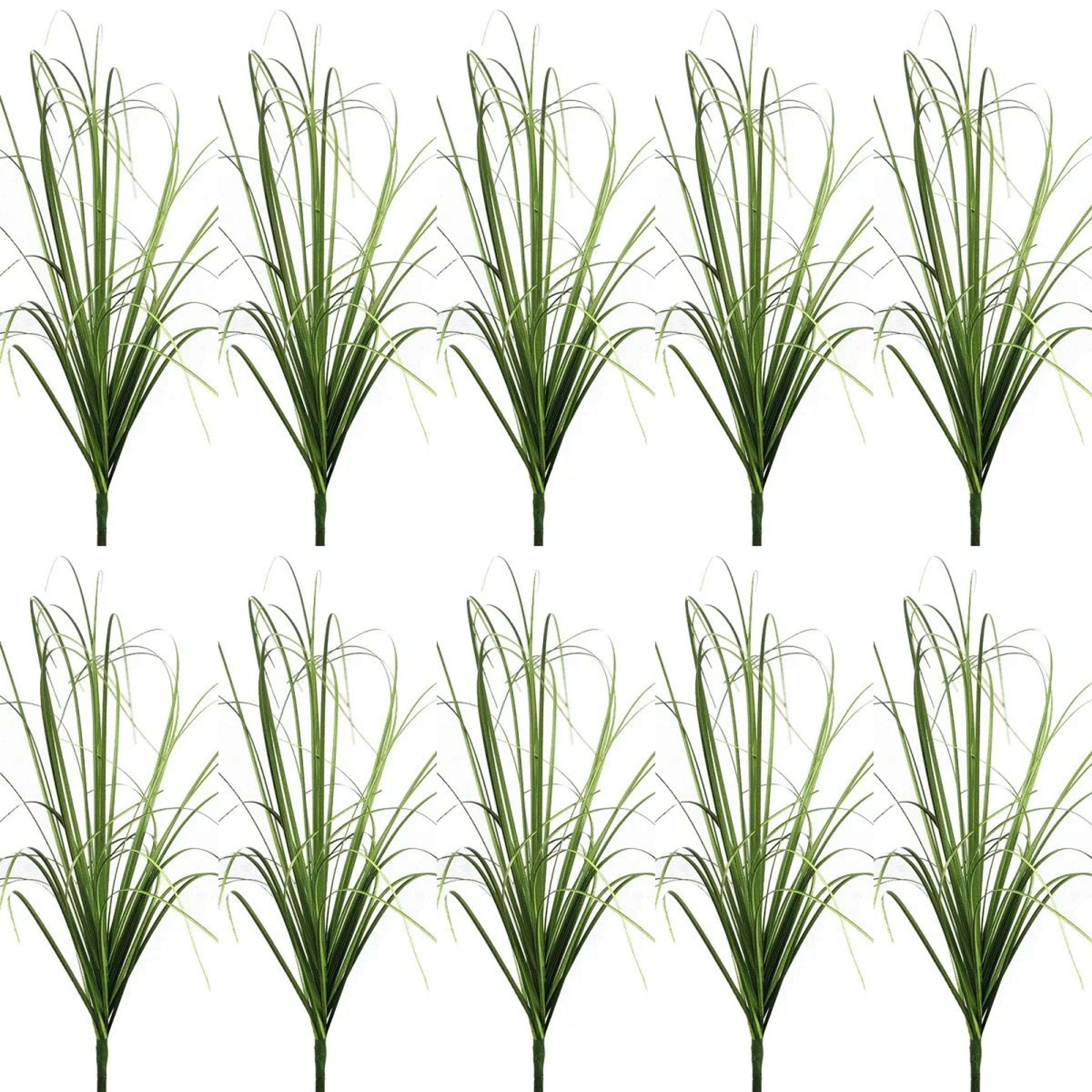 Artificial Grass Bush Decor  Mini Faux Greenery Landscape Plants 18