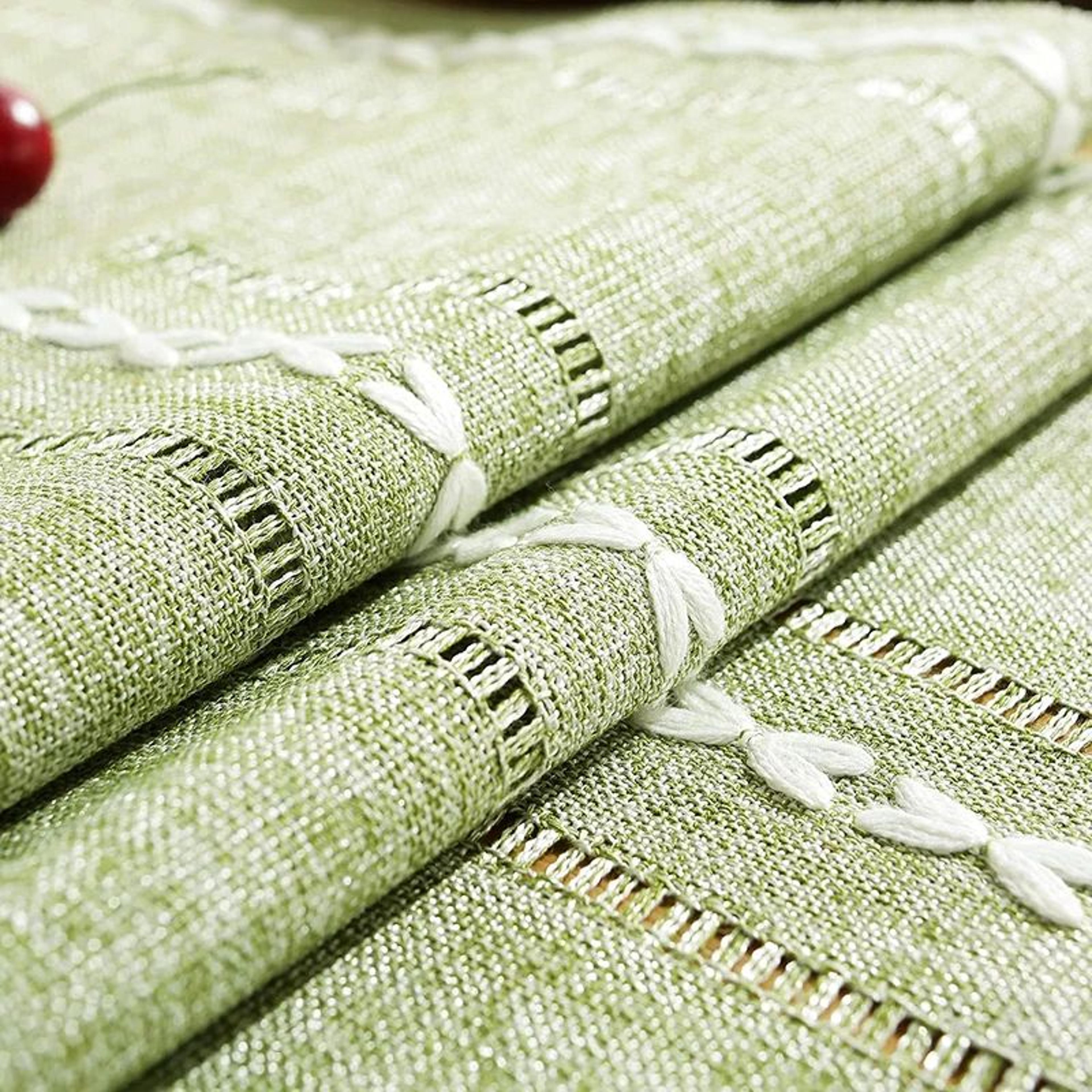 Boho Table Runner With Tassels  Farmhouse Rustic Braided Cotton Linen Dining Table Decor 3
