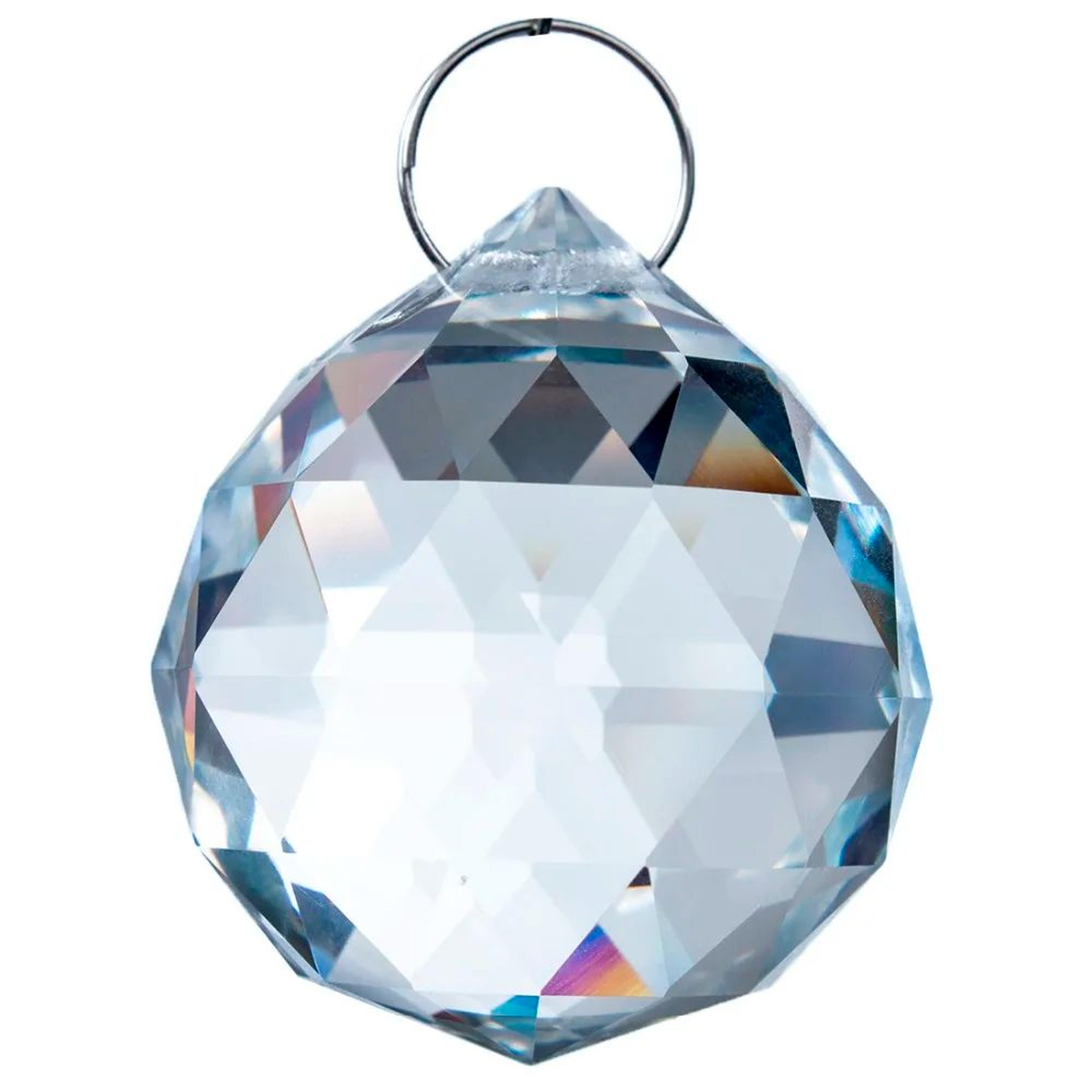 Faceted K9 Crystal Ball Prism Suncatcher  Clear Hanging Chandelier Pendant For Home Decor  Light Re