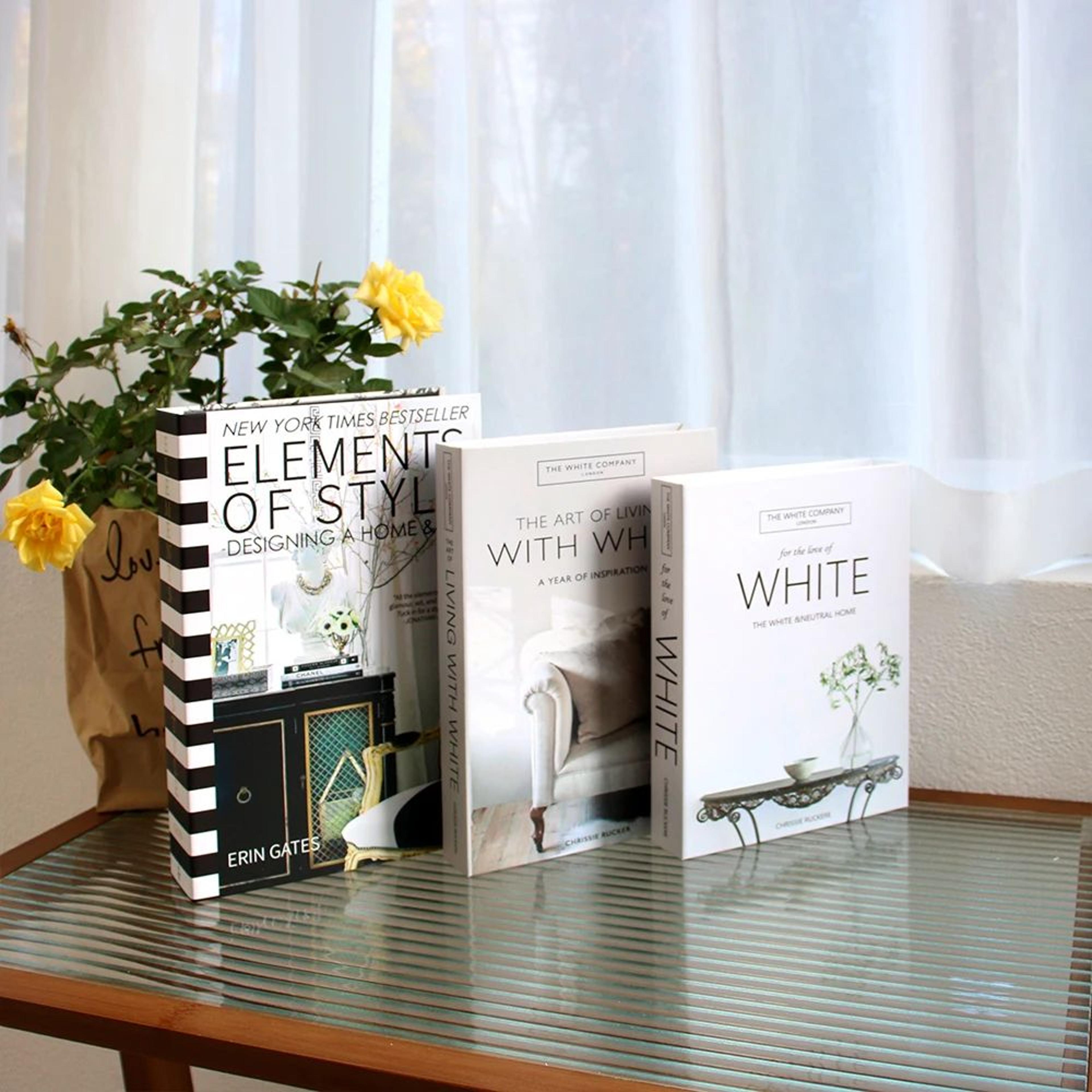 Luxury Decorative Fake Book Set3pcs  Elegant Coffee Table Display Books For Modern Home Decor 27