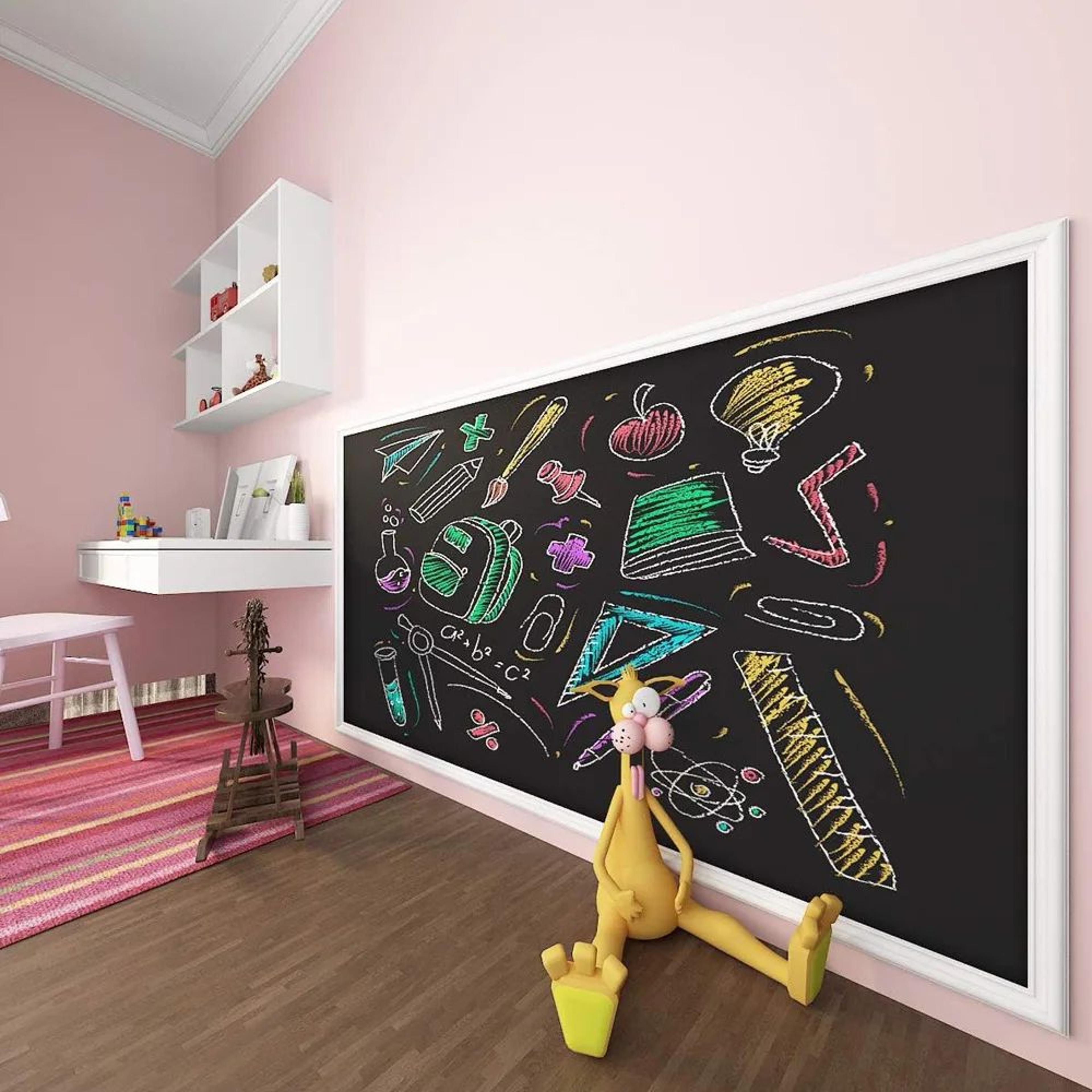 SelfAdhesive Chalkboard Wall Sticker  Erasable Blackboard Vinyl For Kids Room Office  Creative Spac 5