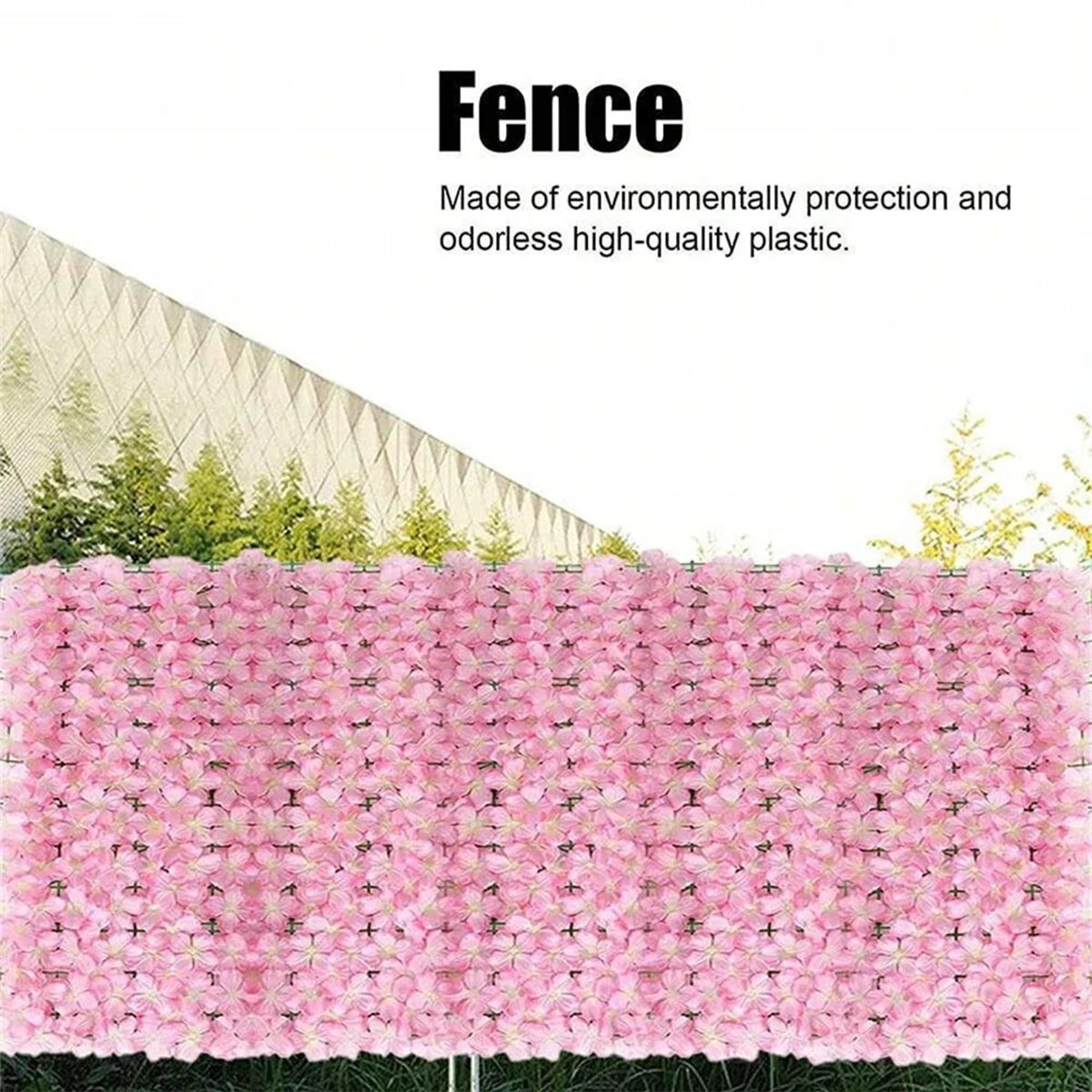 Expandable Artificial Ivy Flower Fence  Decorative Privacy Screen Trellis For Garden Wall  Wedding  3