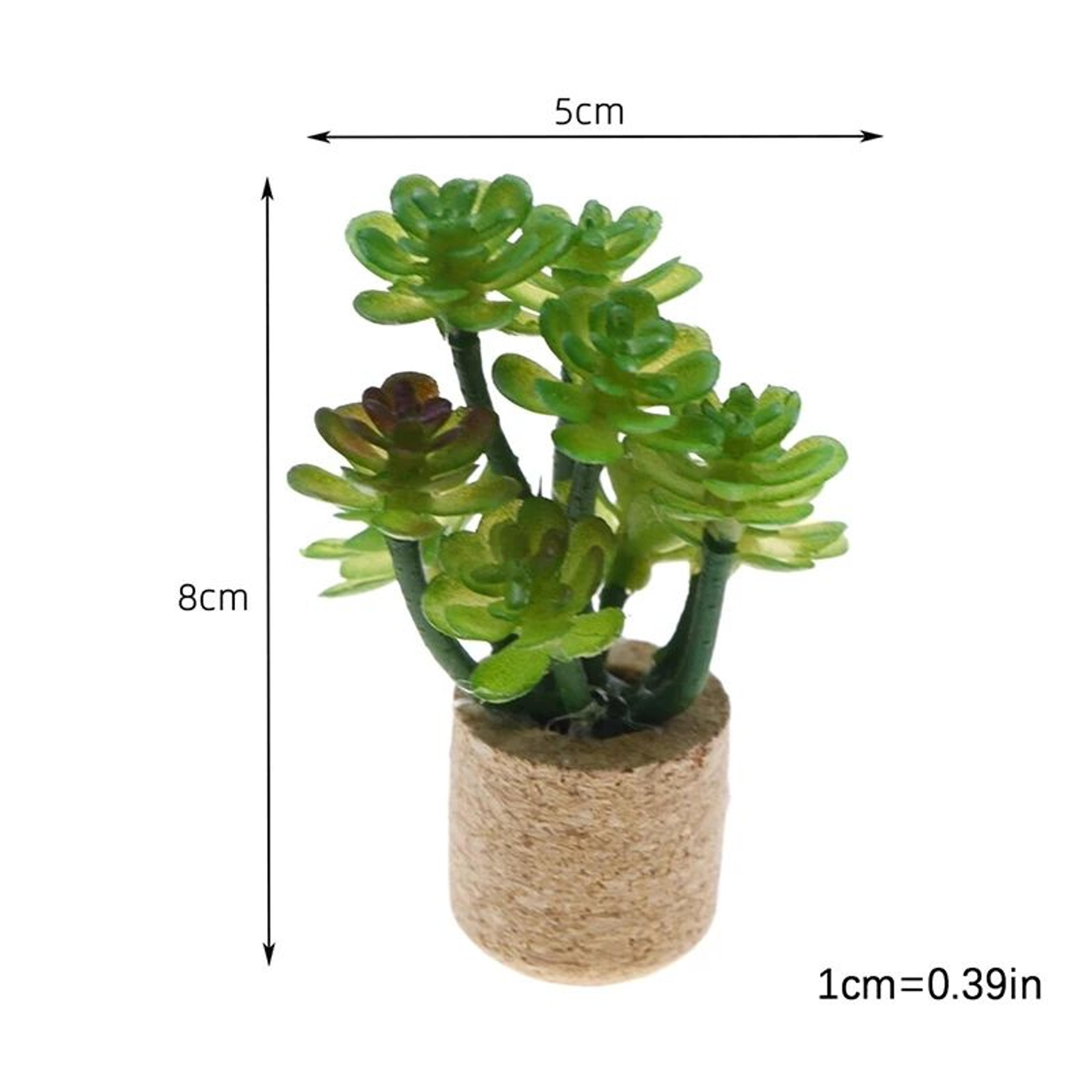 Miniature Dollhouse Potted Plants  Realistic Greenery Decor For 112 Scale Mini Garden  DIY Scenes 7