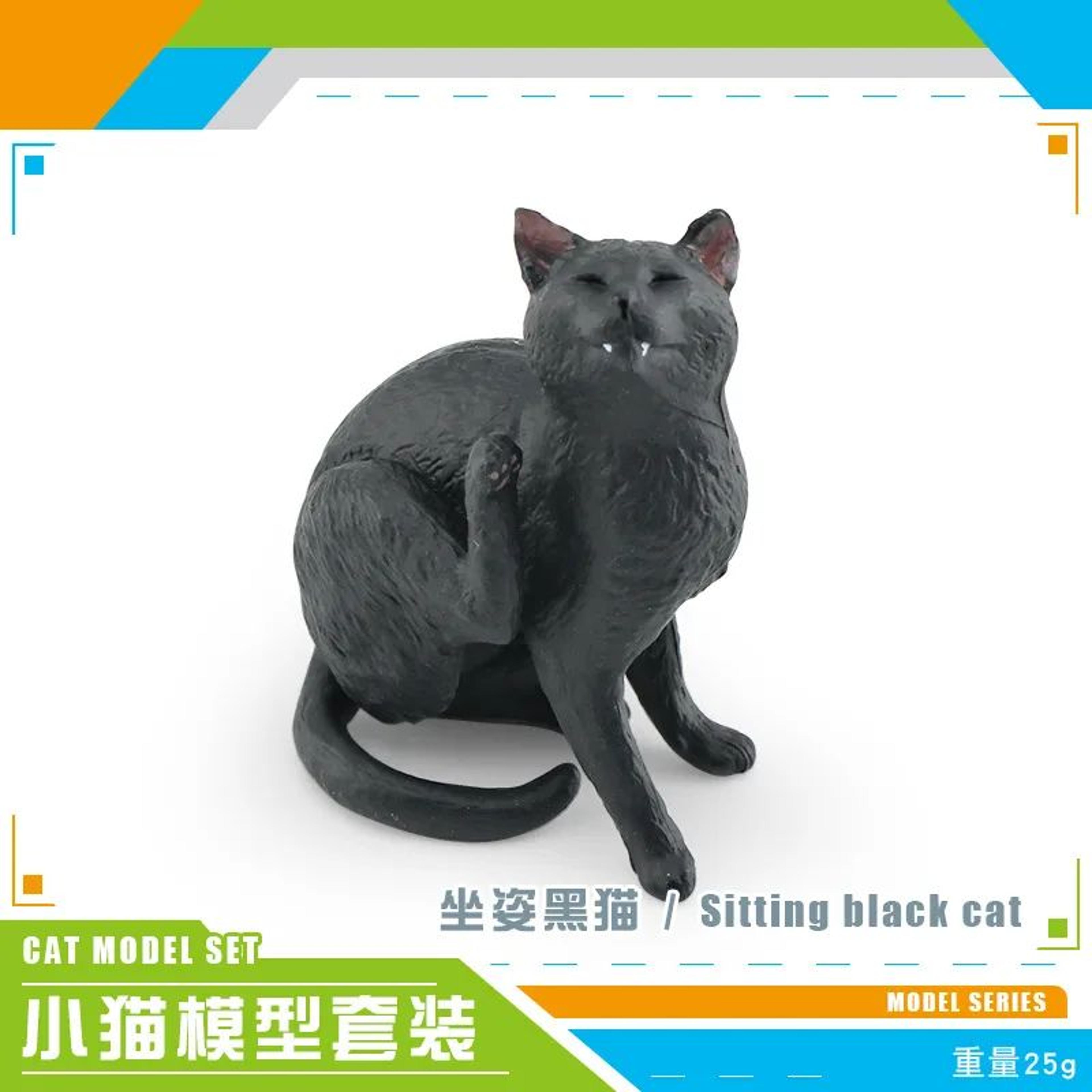 CozyPaws Lying Orange Cat Figurine  Cute Mini Pet Desktop Decor For Home  Office 3