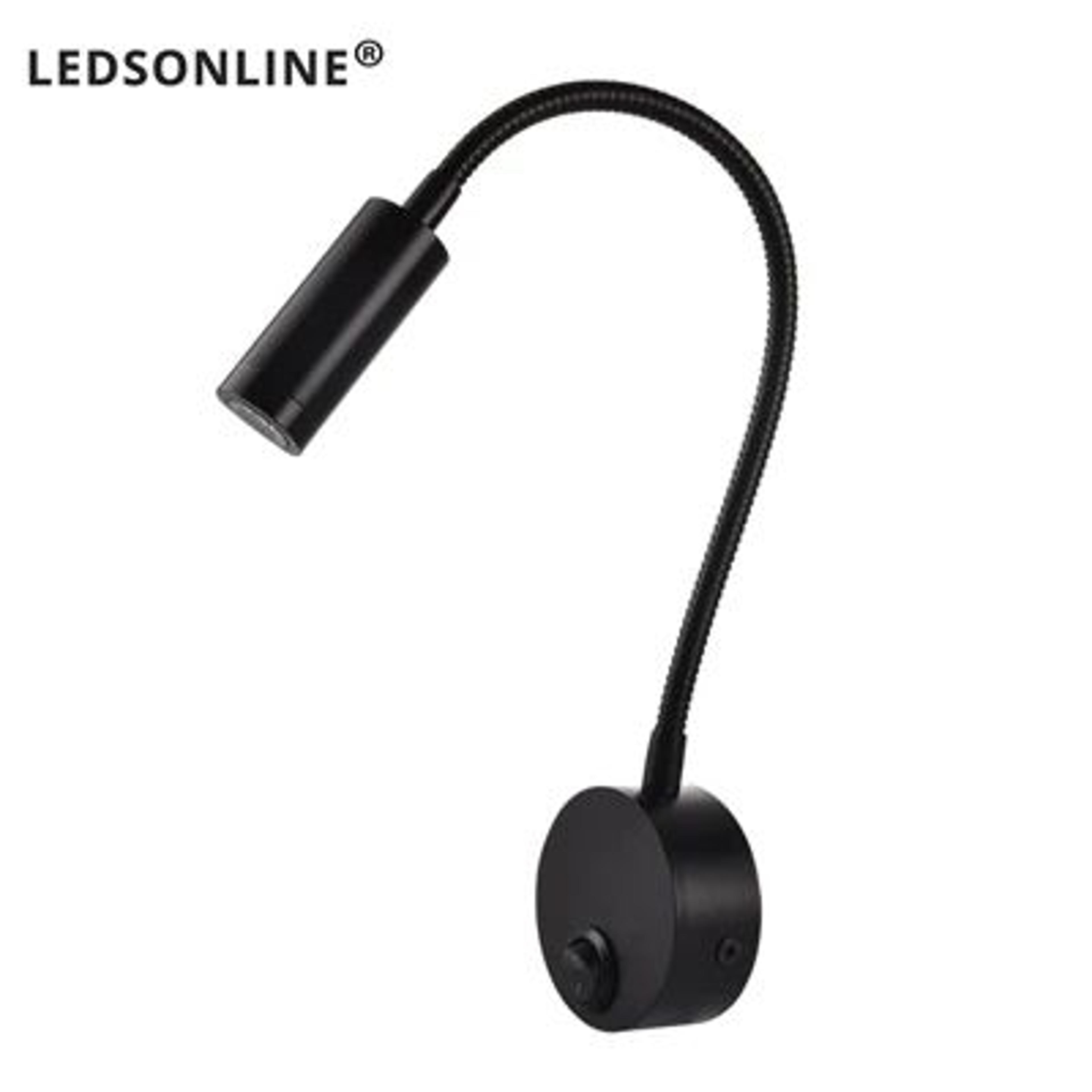 Modern LED Gooseneck Wall Reading Lamp  Flexible Clamp Sconce Light With Switch For Bedside Use 6