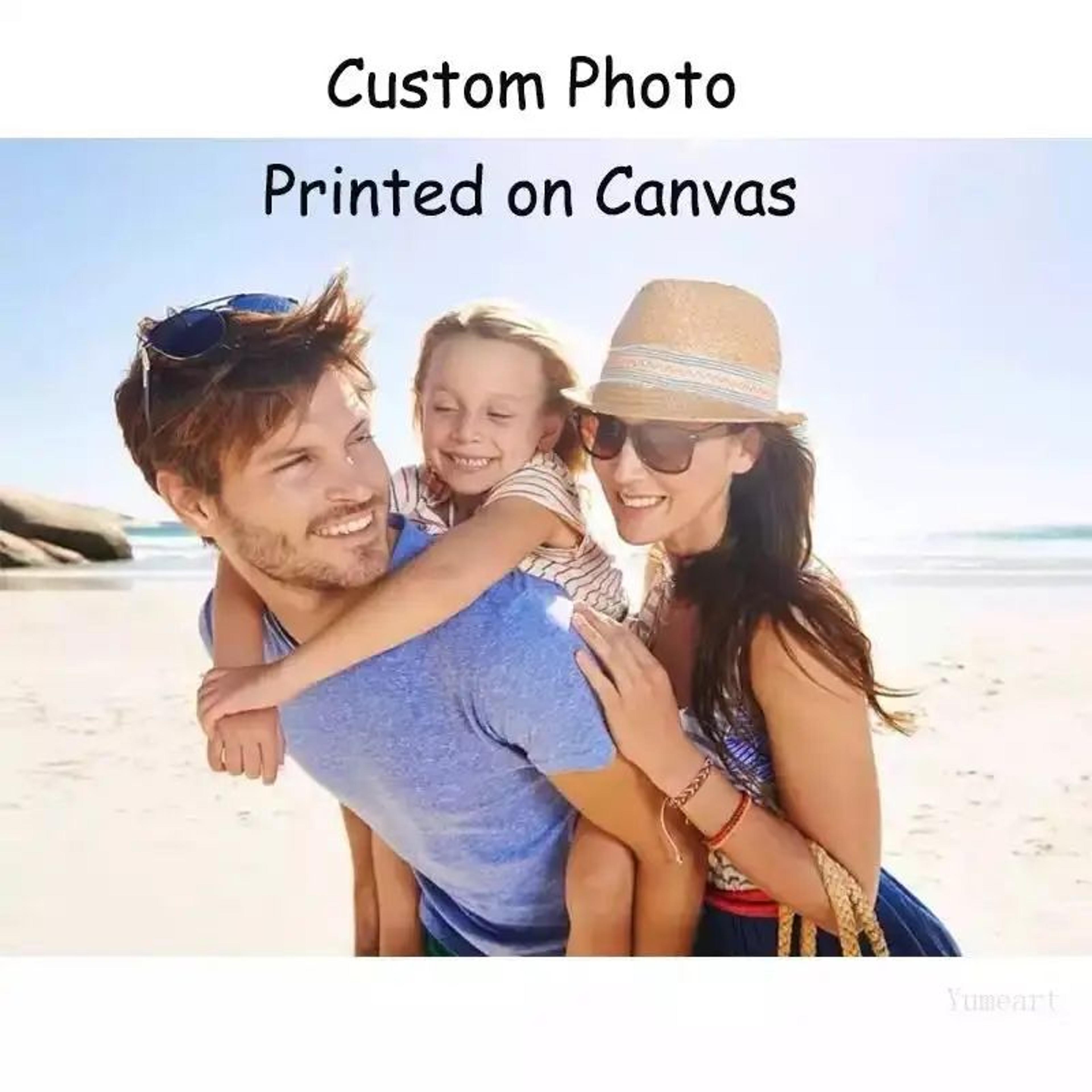 Custom Photo Canvas Print Wall Art  Personalized Waterproof Portrait Painting For Home  Office Deco 1