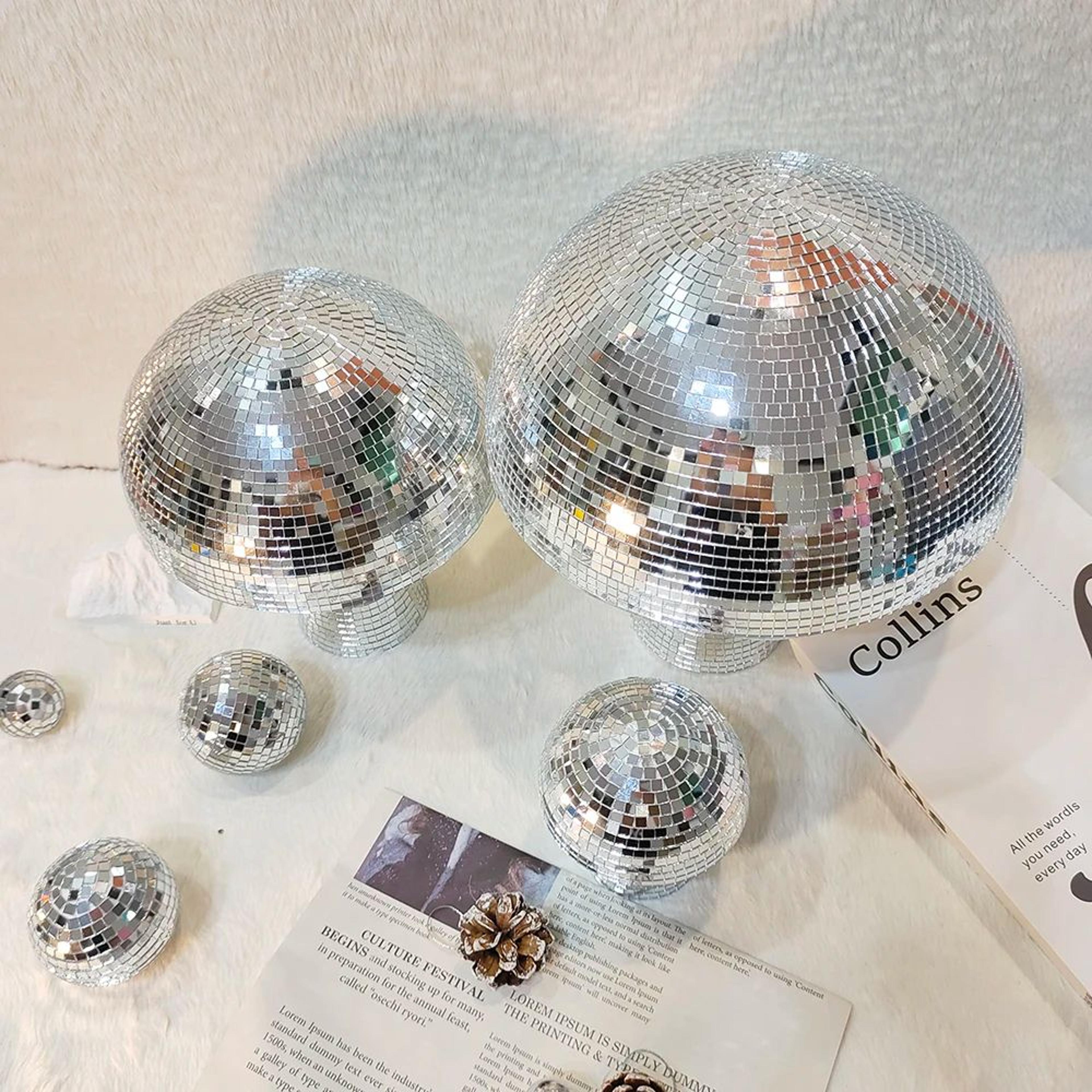 Mushroom Disco Ball Mirror Decor  Sparkling Reflective Party Centerpiece For Home  Events 2