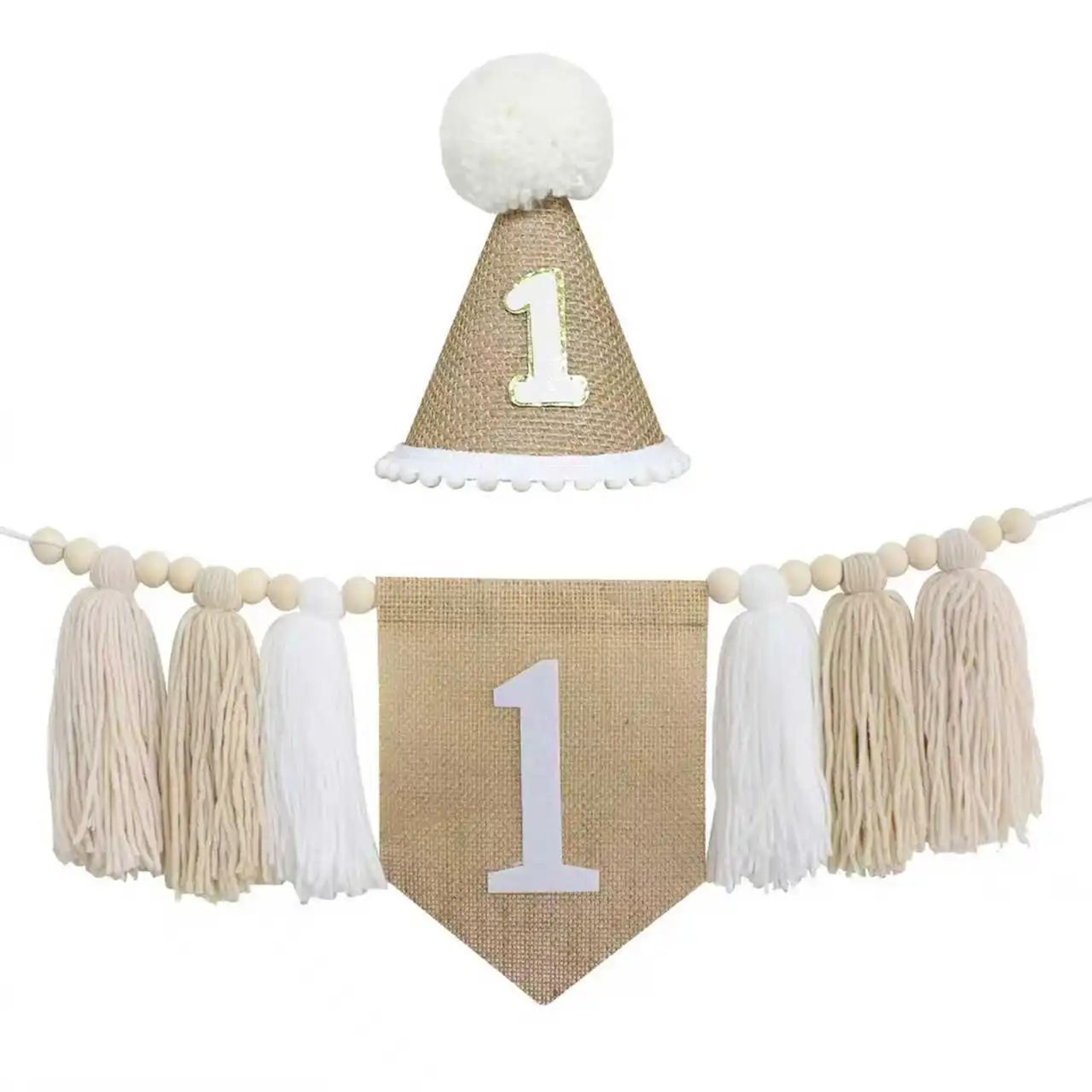 Boho 1st Birthday High Chair Banner  Modern Nursery  Baby Room Party Decoration 27