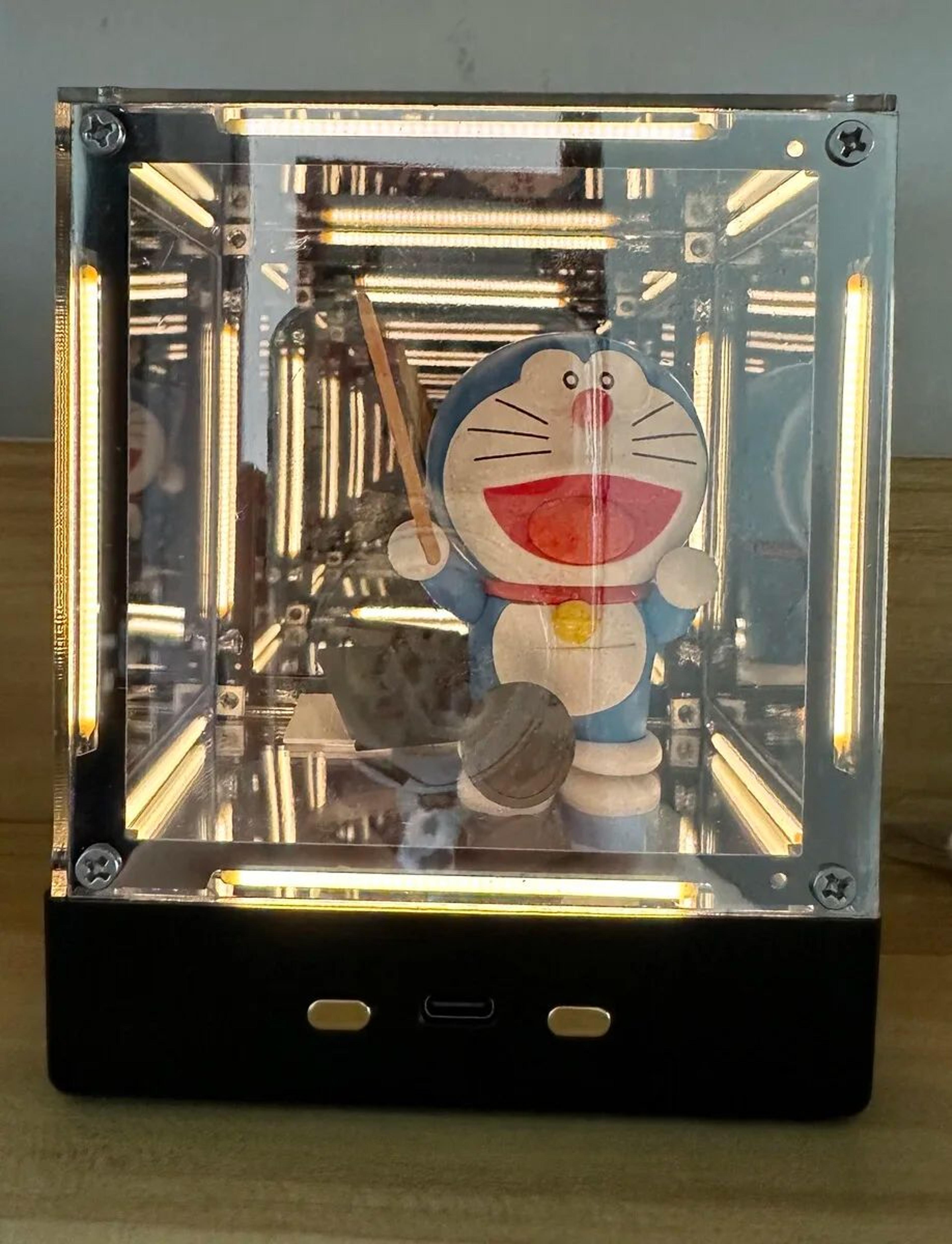 4D Hypercube LED Night Light Display Box  Futuristic Acrylic Gamer Desk Lamp  Action Figure Showcas 2