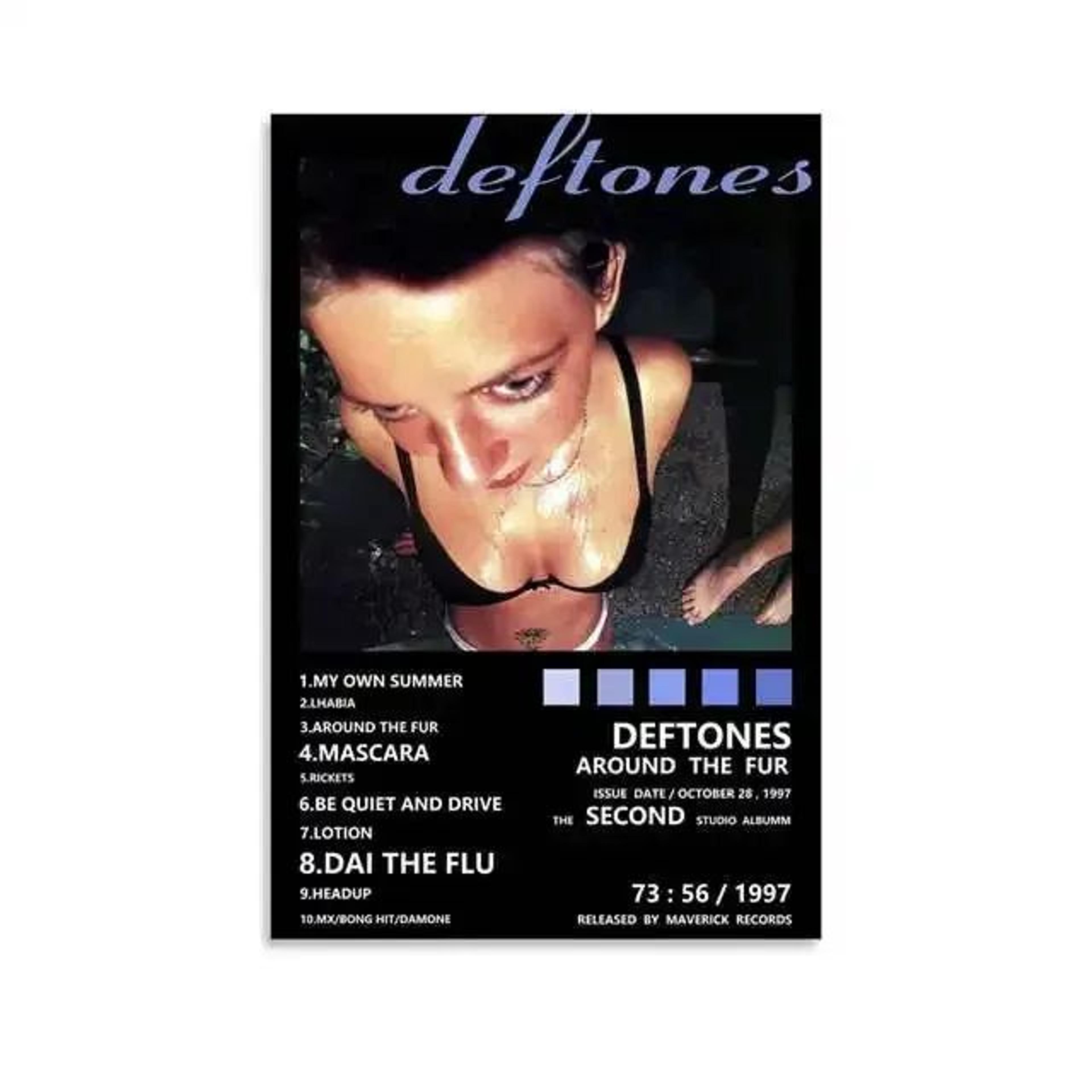 Deftones Around The Fur Canvas Poster  Retro Rock Band Wall Art Decor 26