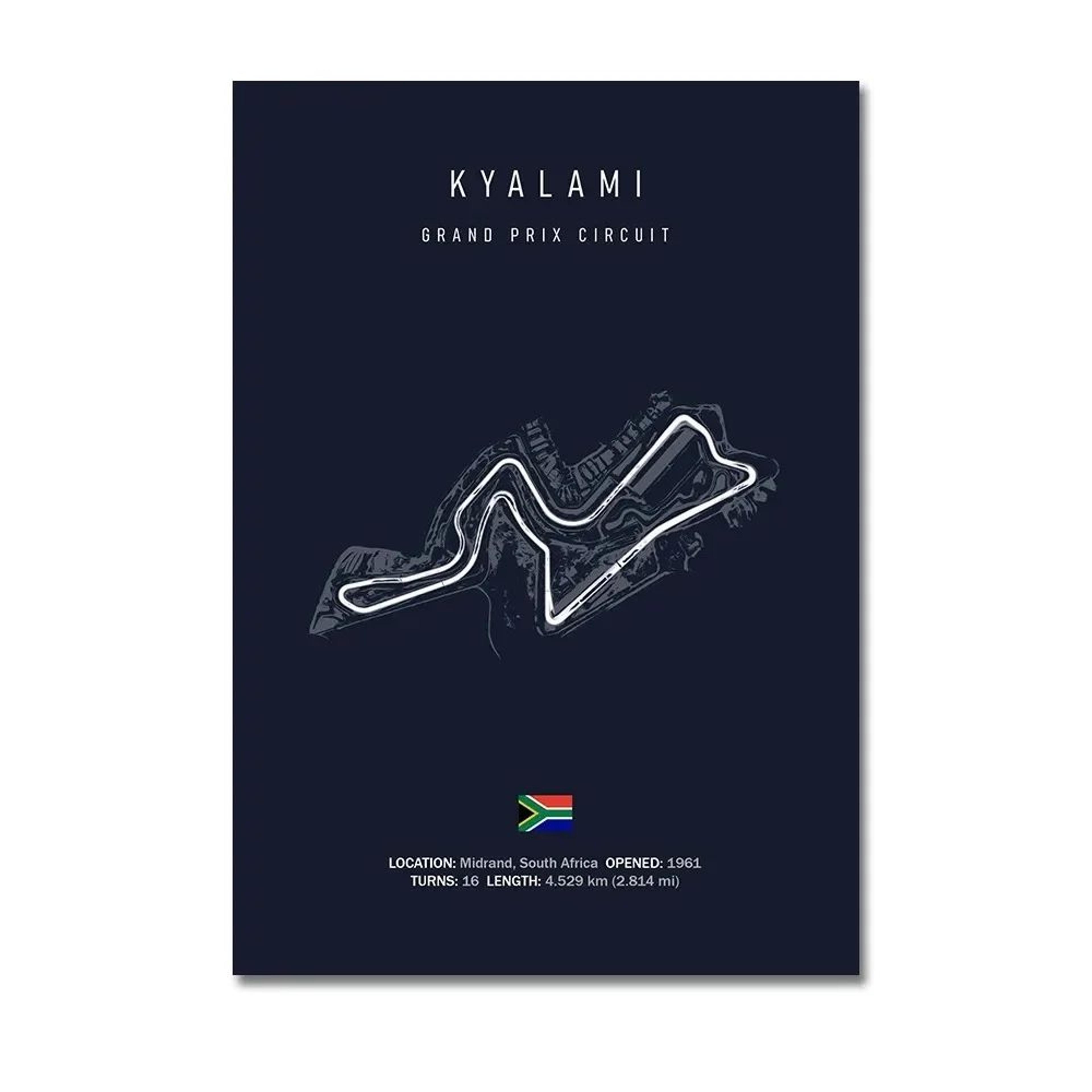 F1 Circuit Track Canvas Wall Art  Nurburgring Monza Silverstone Motorsport Racing Poster 3