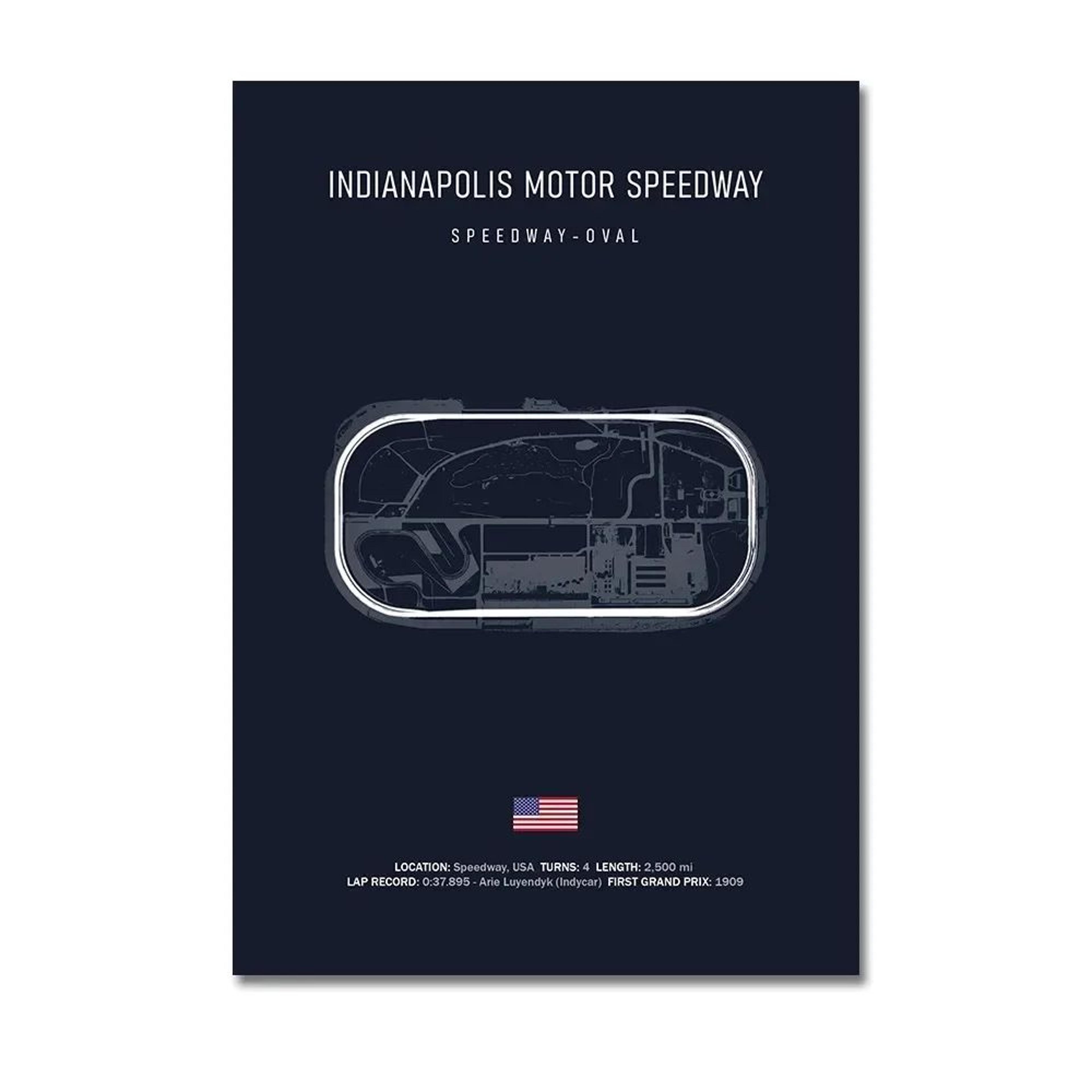 F1 Circuit Track Canvas Wall Art  Nurburgring Monza Silverstone Motorsport Racing Poster 26