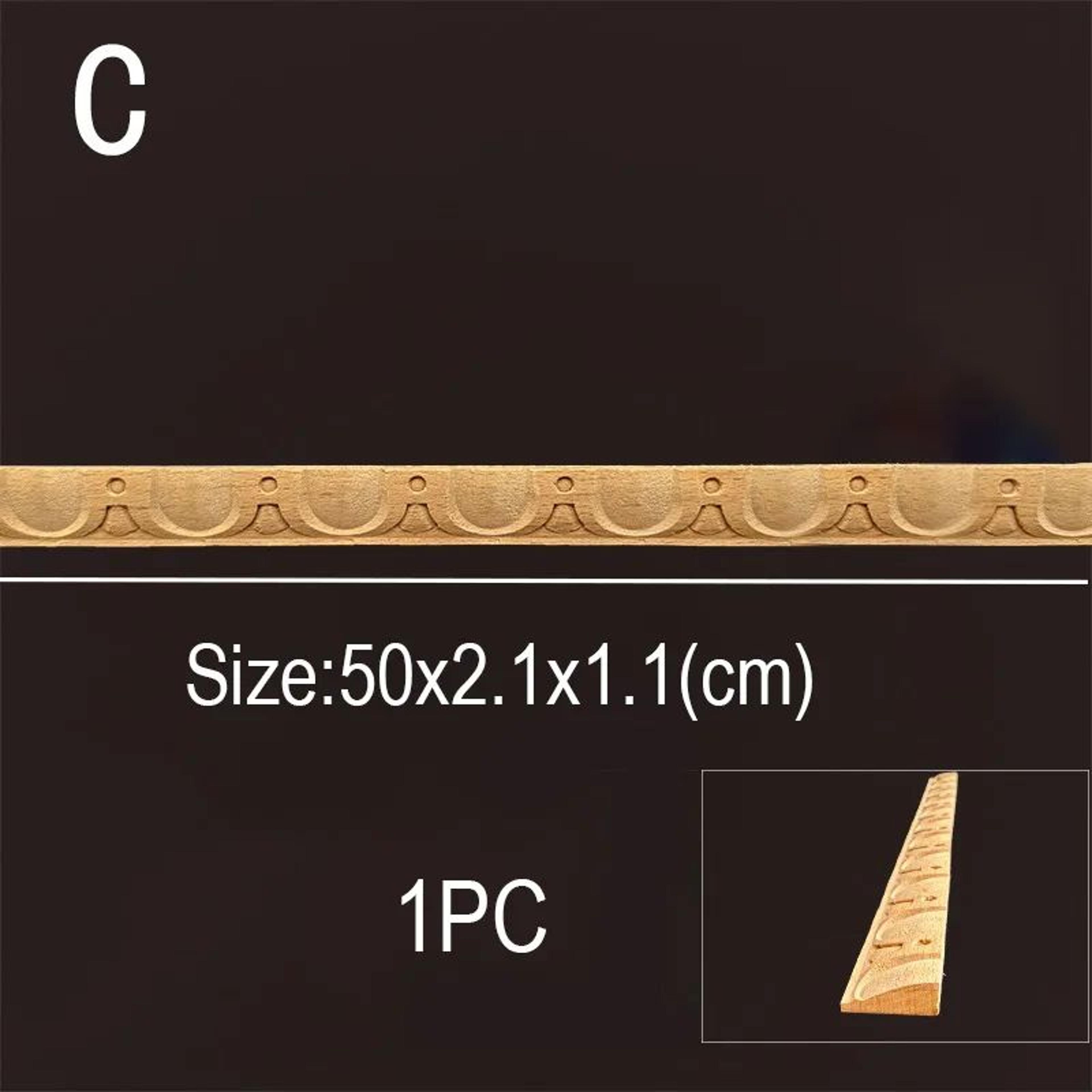 Vintage Wooden Carved Applique Trim  European Miniature Furniture Decorative Craft Accent 15