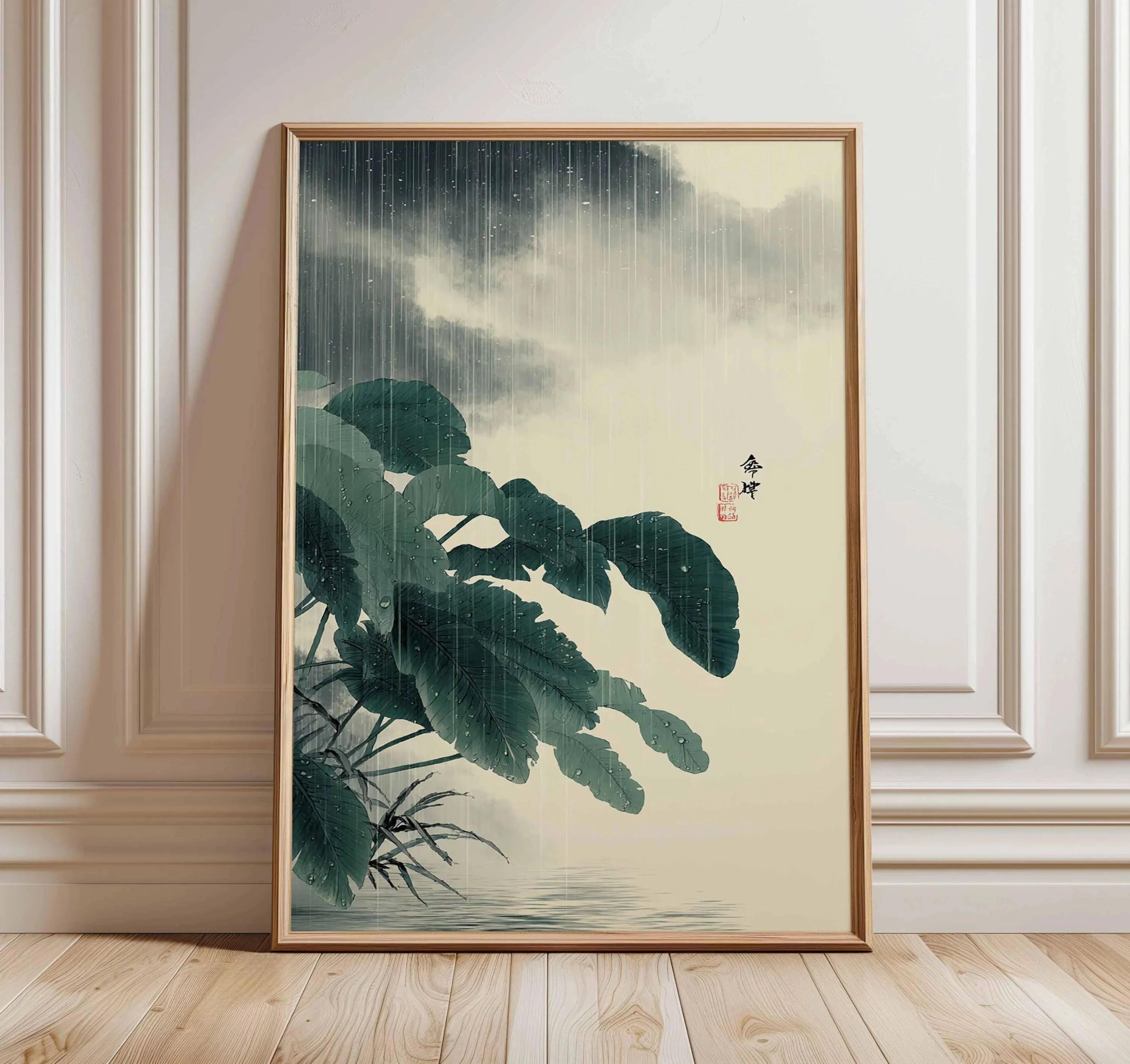 Ancient Pine Tree Canvas Wall Art  Japanese Zen Nature Poster For Calm Home Decor 15