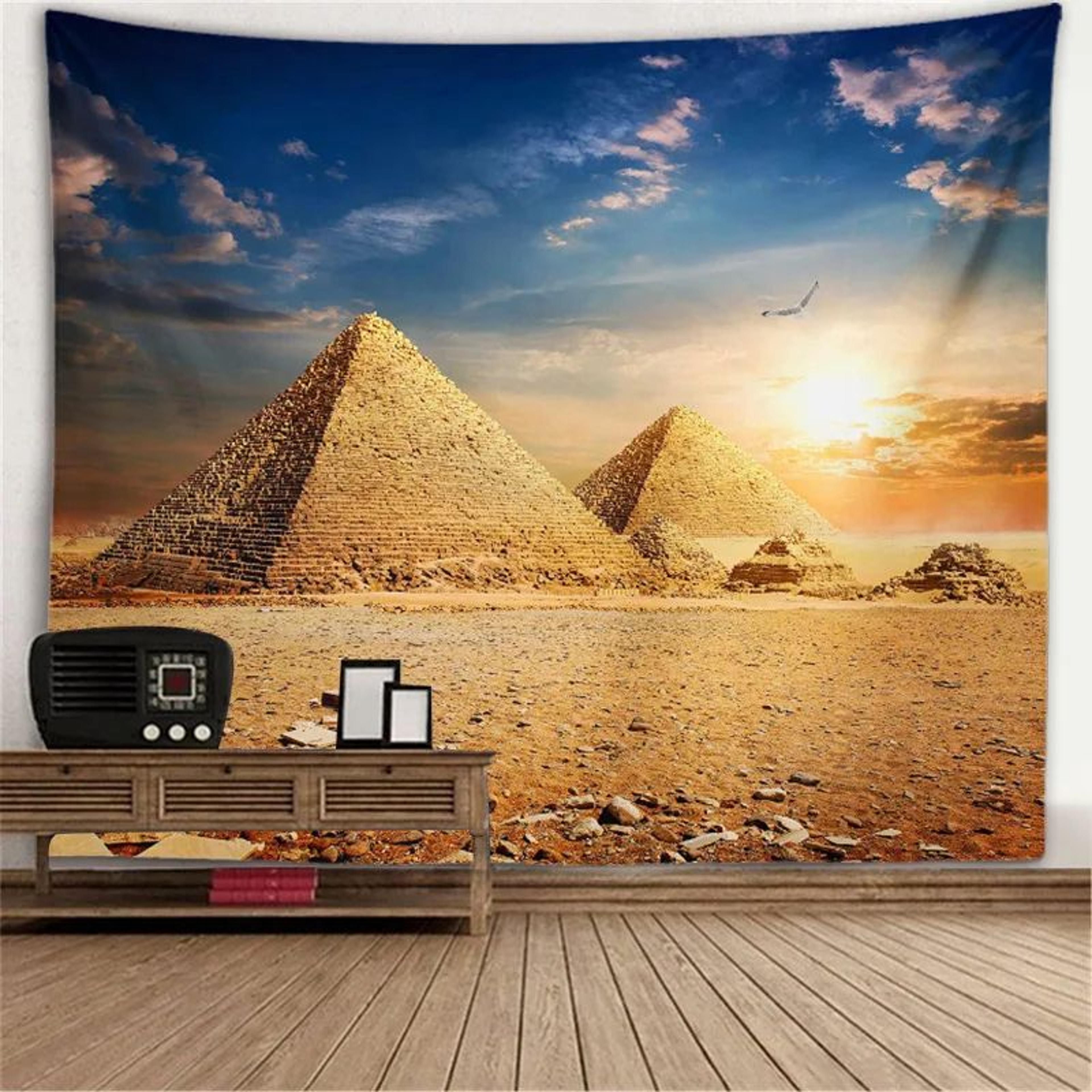 Fantasy Window Scenery Wall Tapestry  Tree Hollow  Fireplace Background Hanging Decor 14