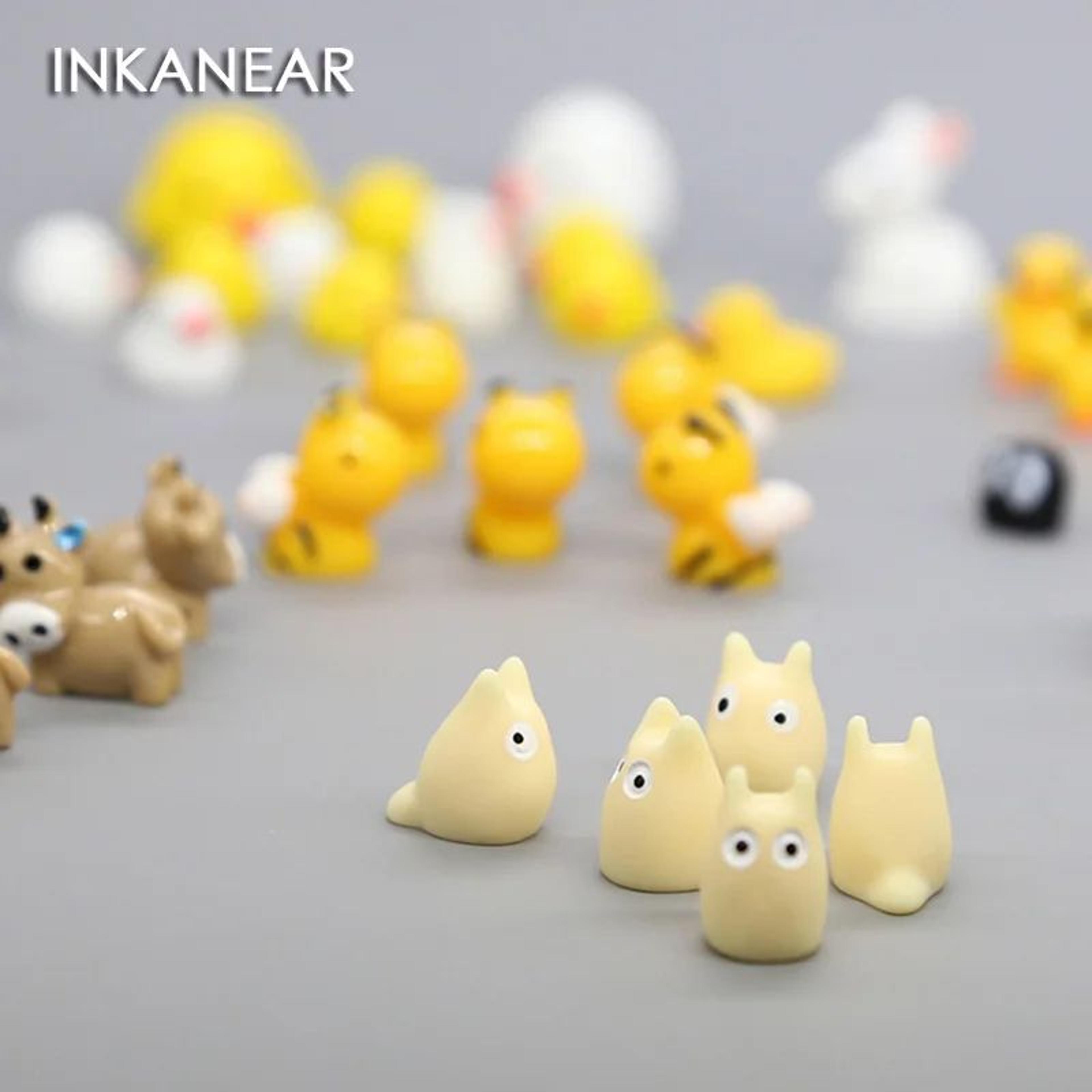5pcs Mini Animal Fairy Garden Figurines  Cute Resin Dog Cat Sheep  Fish Miniatures For Succulent De