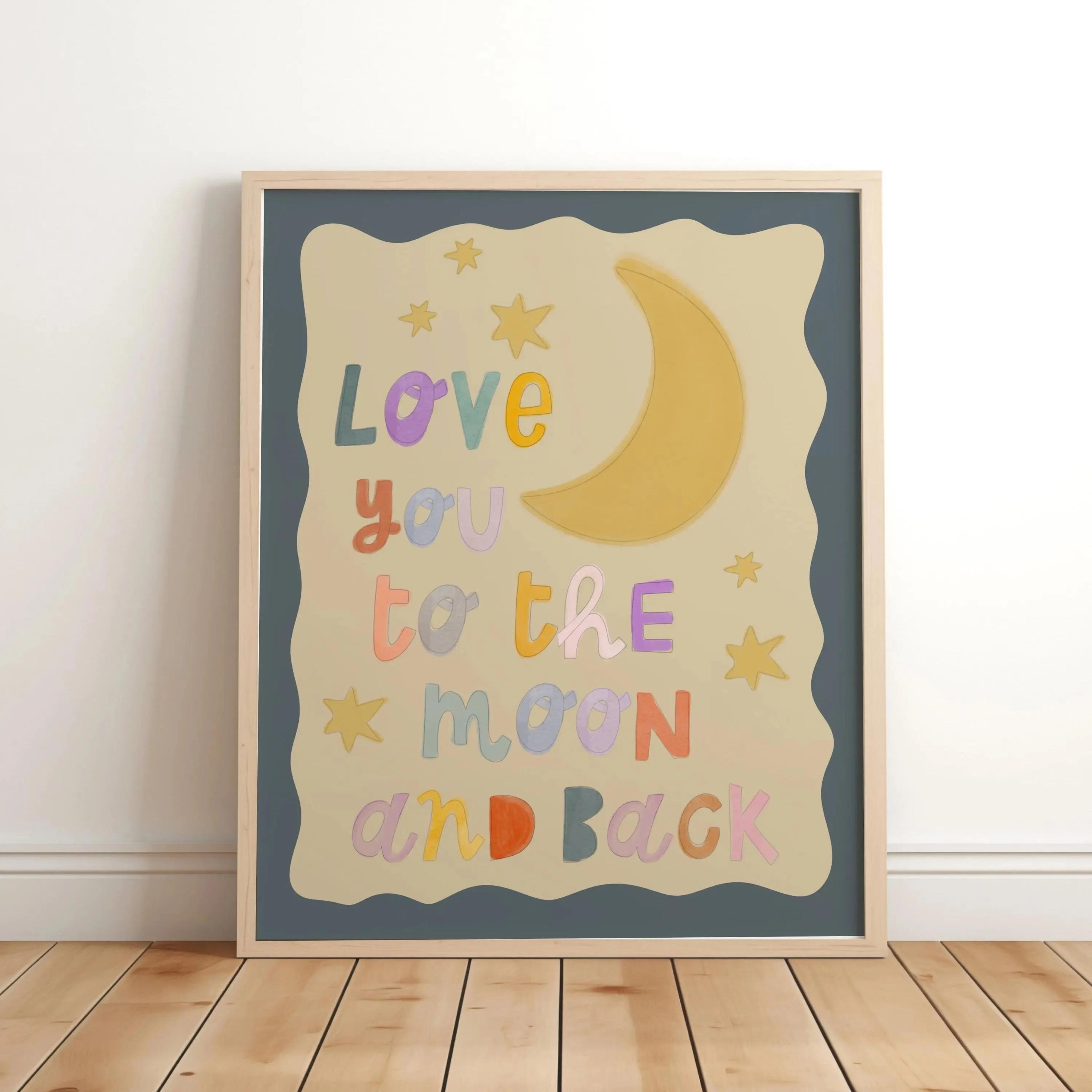 Believe In Magic Unicorn Nursery Wall Art  Inspirational Canvas Print For Kids Bedroom  Playroom De